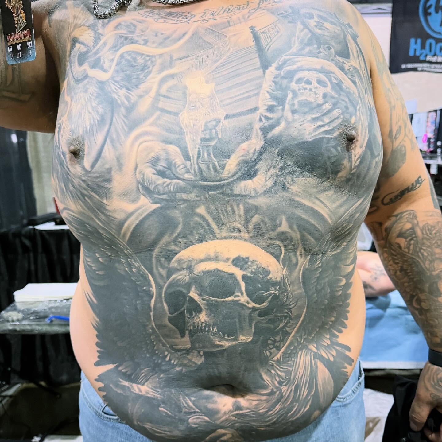 Tattoo by @inkedbyscratch — black_and_grey, realism