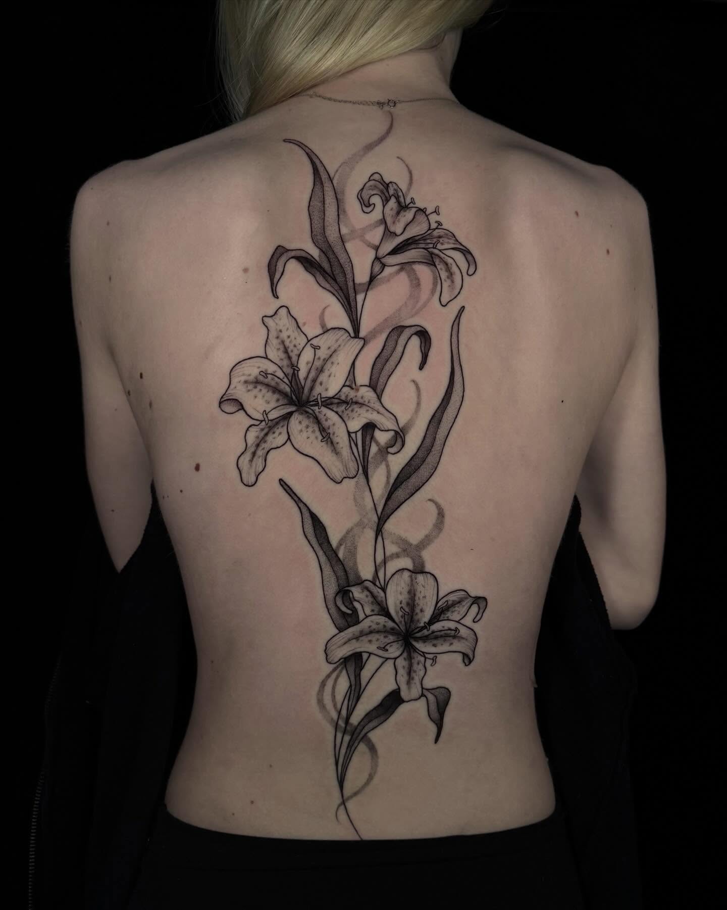 Tattoo by @lyssa_jtattoo — dotwork, black_and_grey