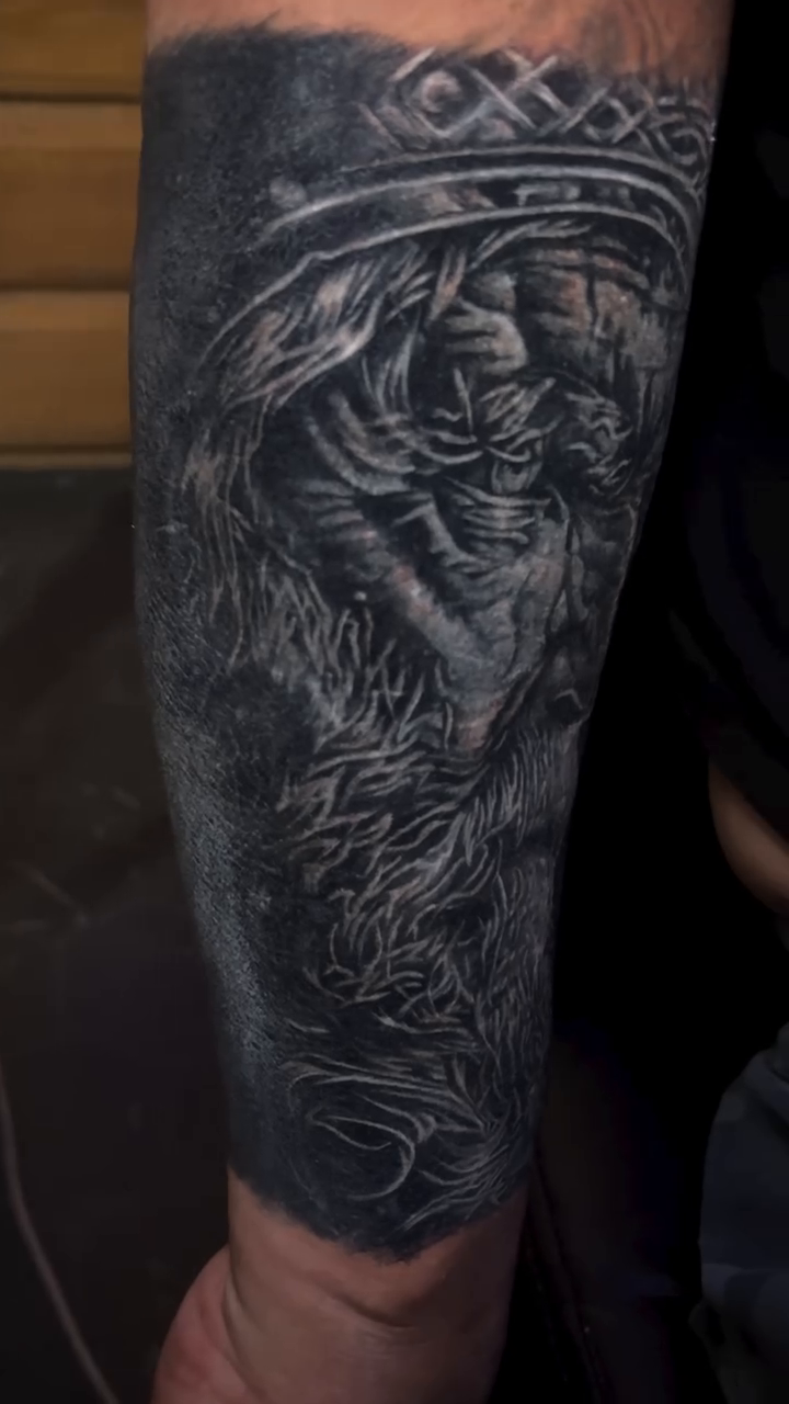 Tattoo by @lanceperlichtattoos — black_and_grey, realism