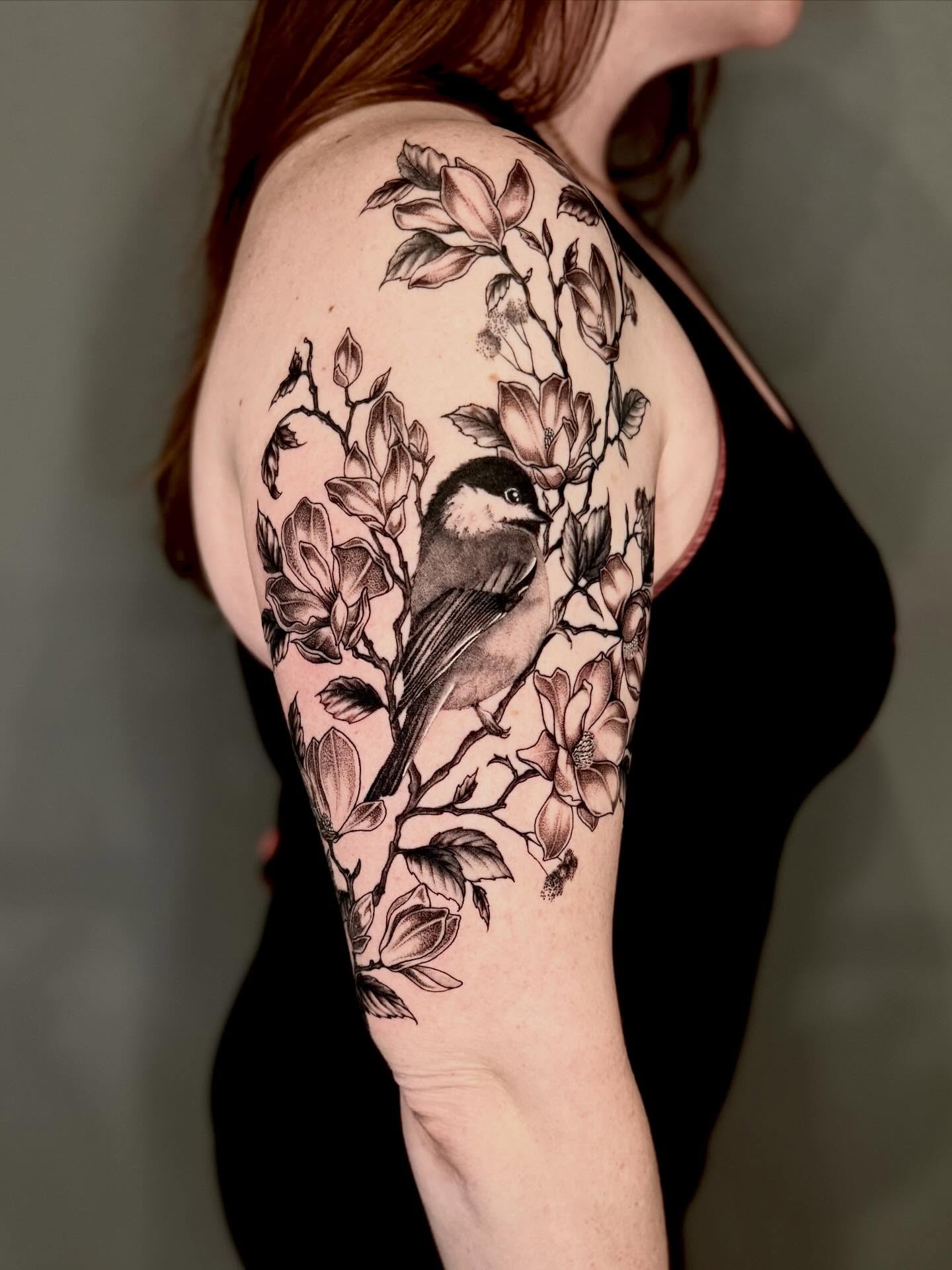 Tattoo by @amberstarrartistry — black_and_grey, realism