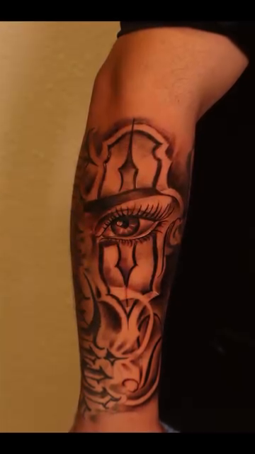 Clown face with eye Chicano tattoo by Mr Letters🗡️