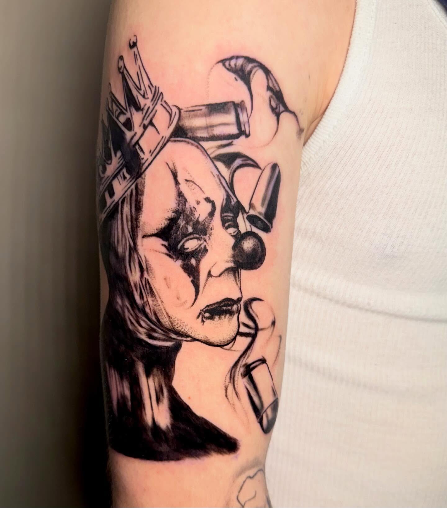 Tattoo by @mom_tats — black_and_grey