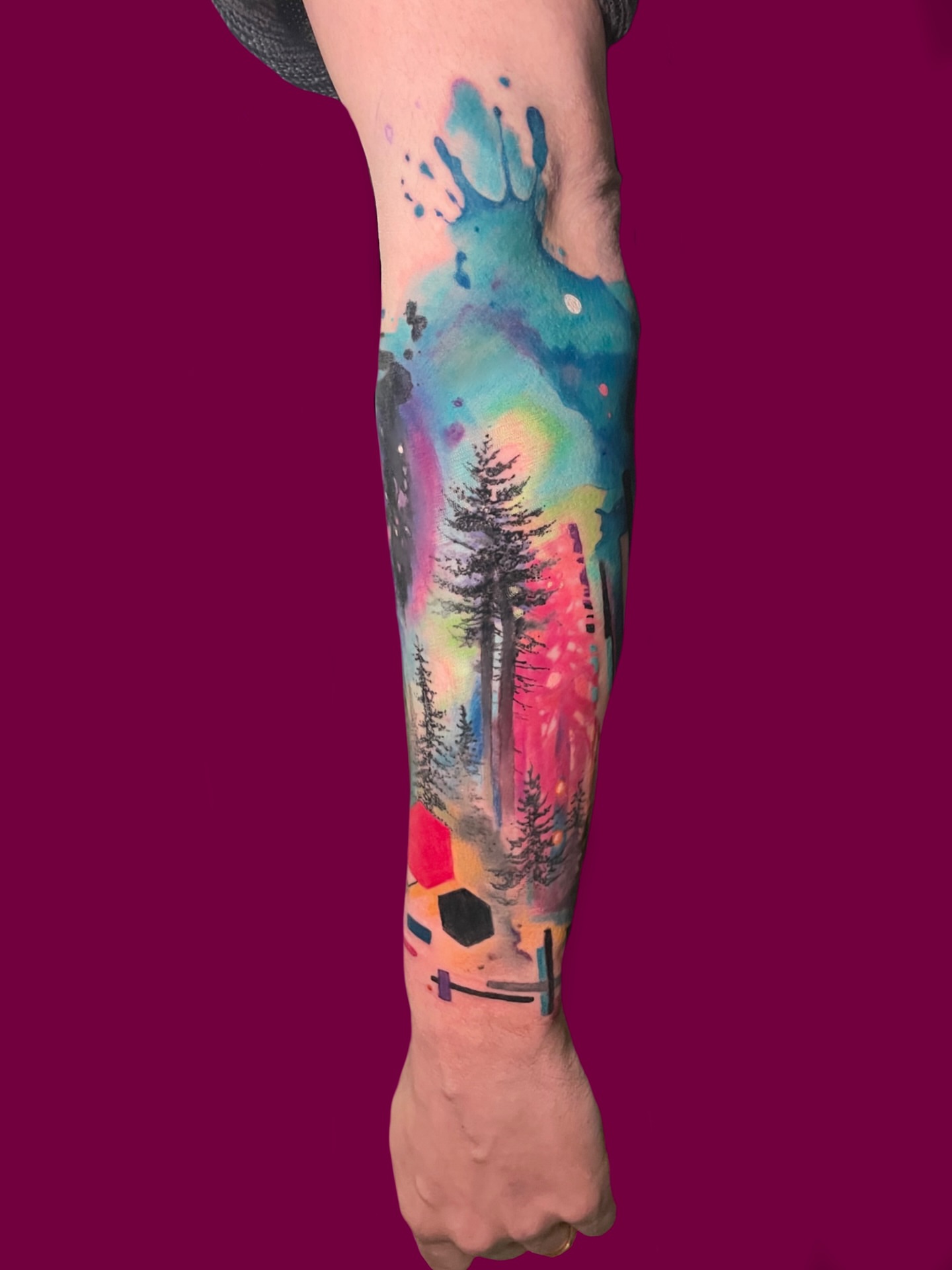 Tattoo by @graphicward — watercolor