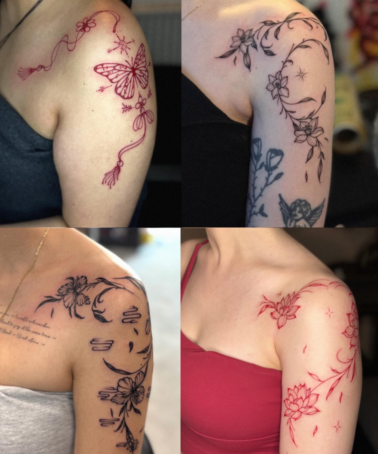 Tattoo by @hongma_tt โ fine_line, ornamental