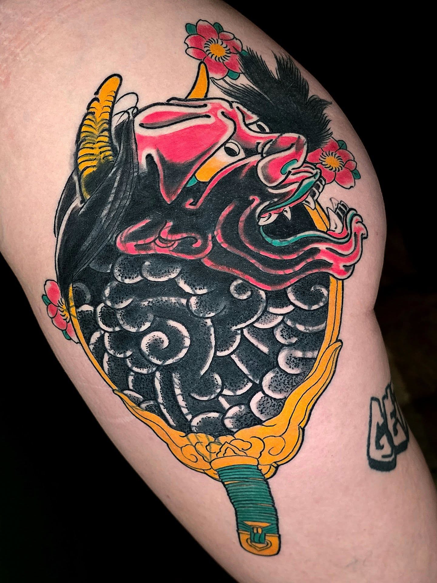 Tattoo by @horikitattoos — american_traditional, japanese_irezumi