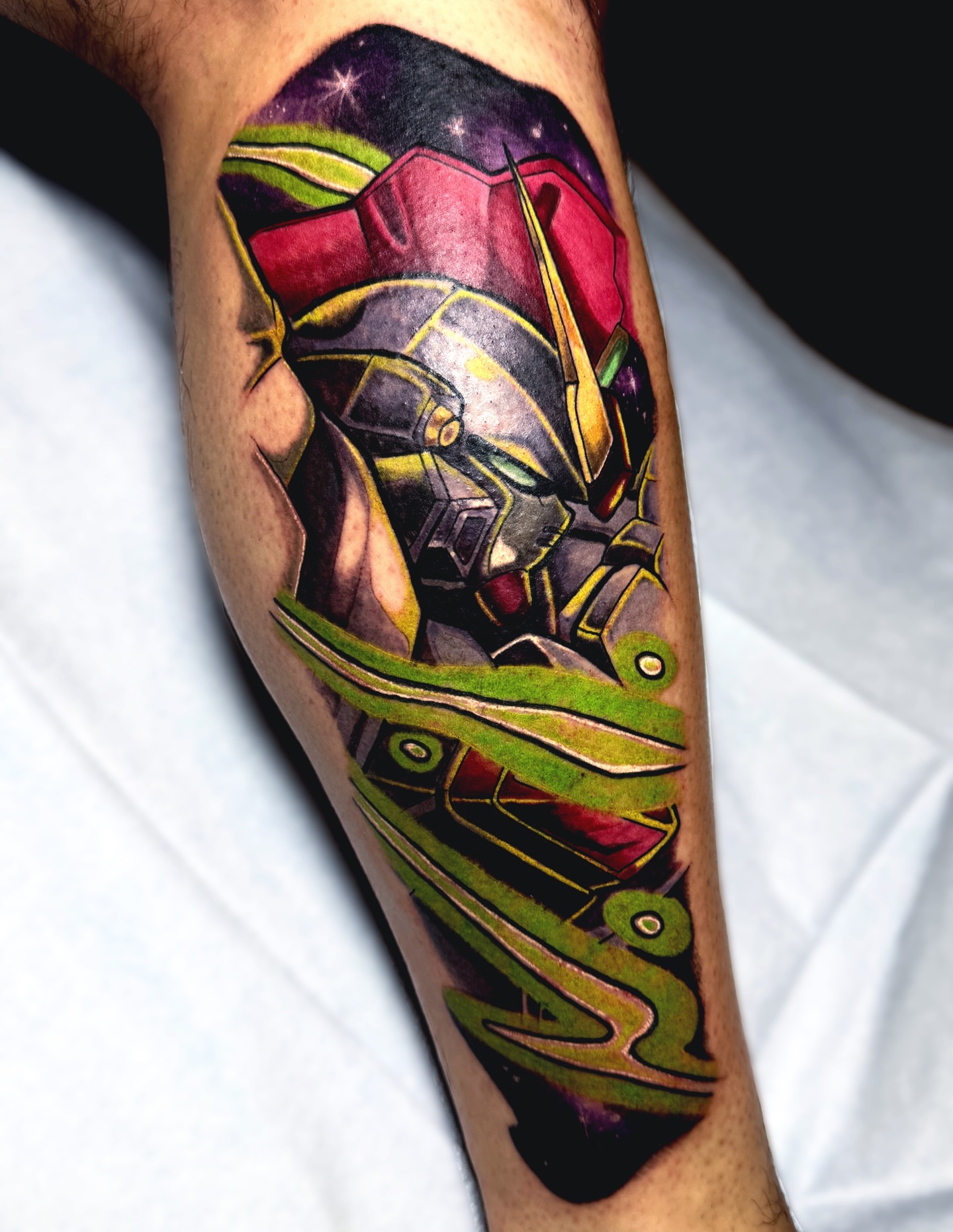 Tattoo by @kuntrevolution — geometric, anime