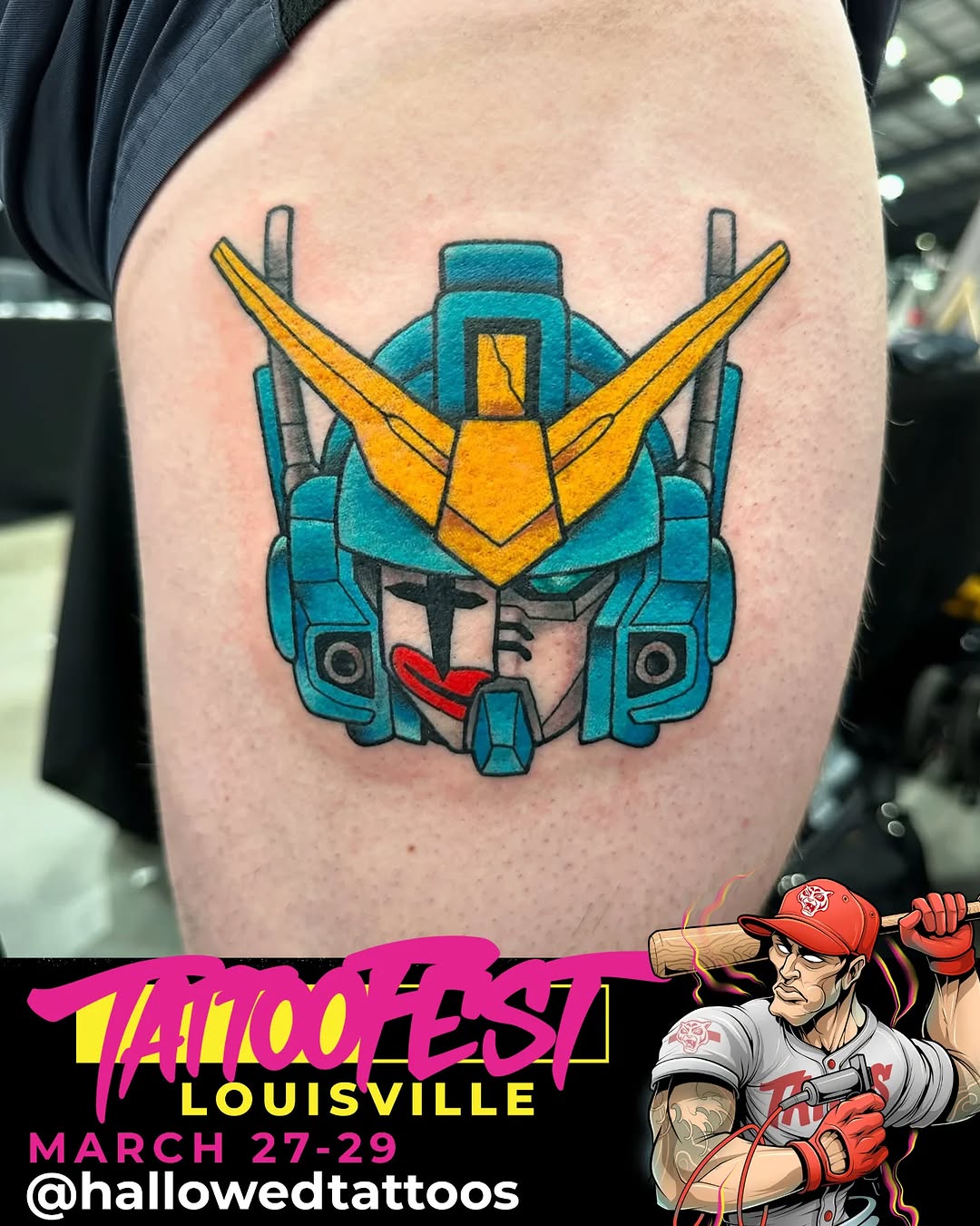 Tattoo by @hallowedtattoos — new_school, anime