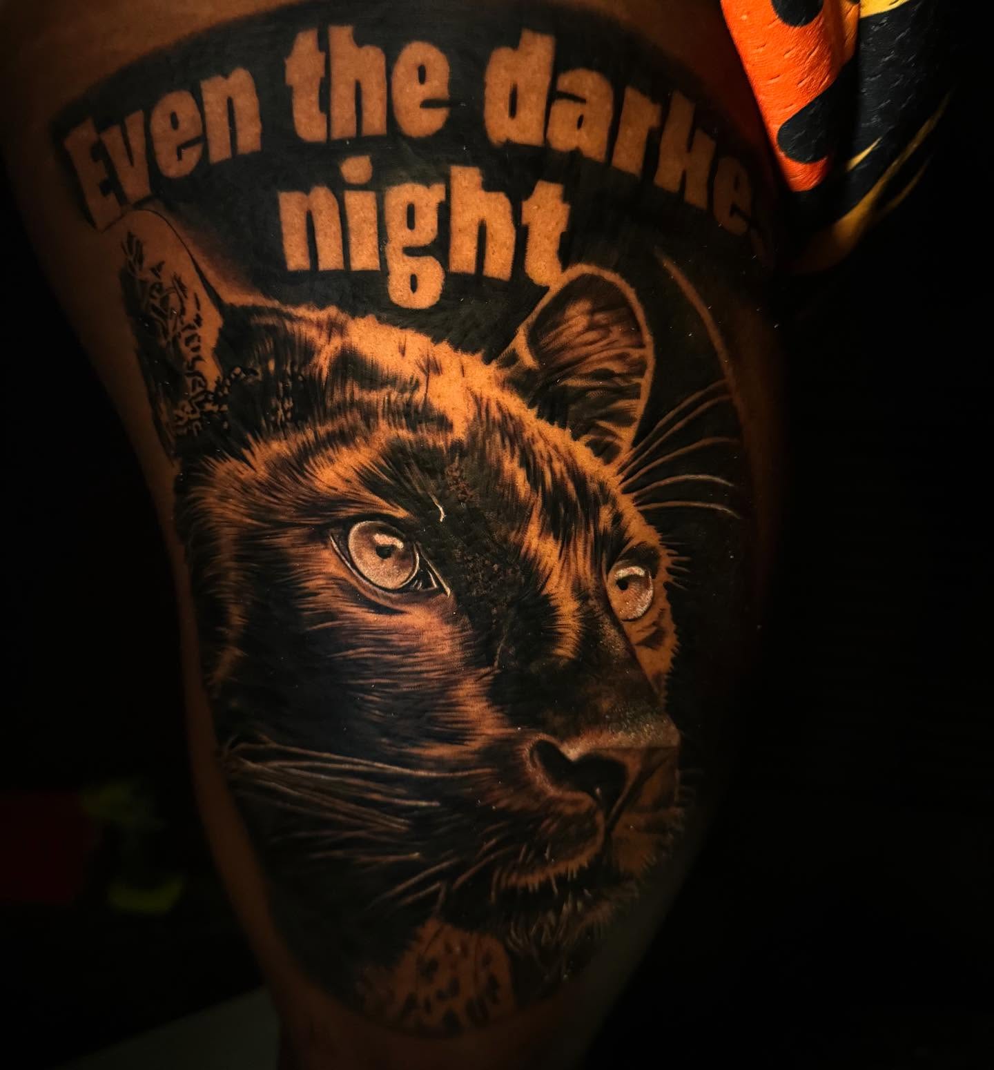 Tattoo by @thetattoosaint — realism, black_and_grey