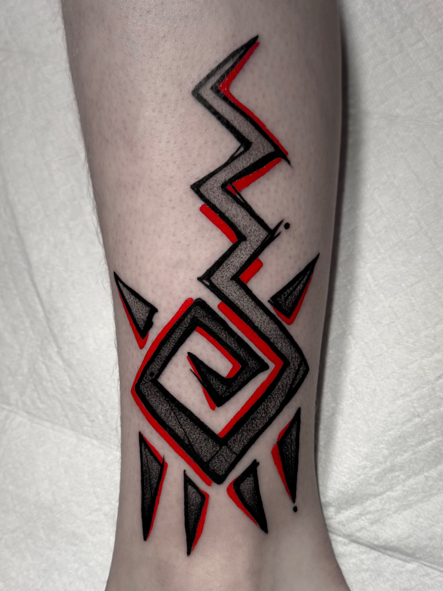 Tattoo by @connellytaittattoo — geometric