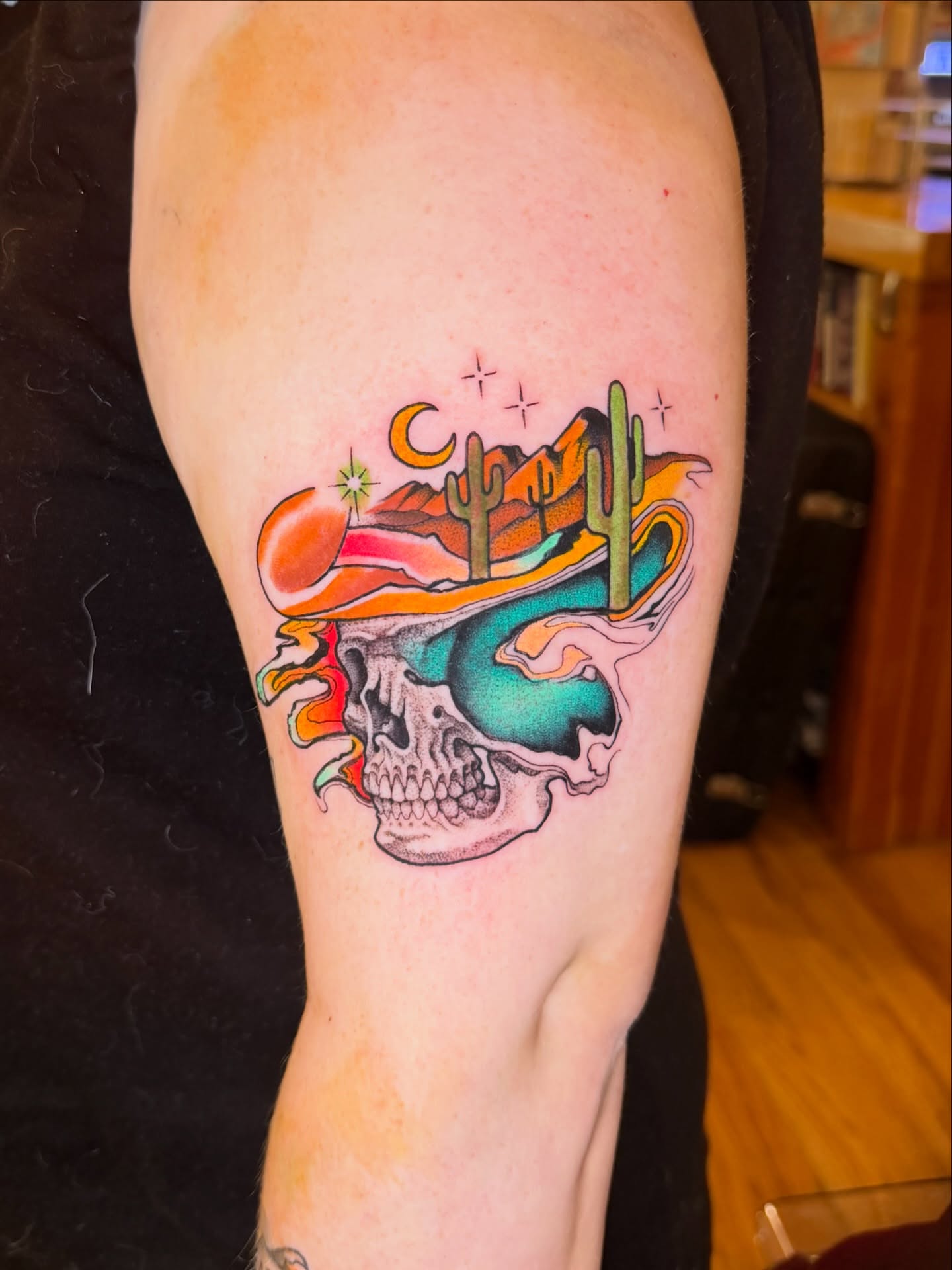 Tattoo by @kevinonleytattoos — new_school, surrealism