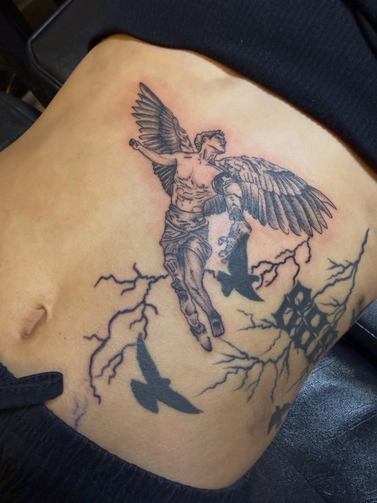 Tattoo by @inkedxberto — black_and_grey