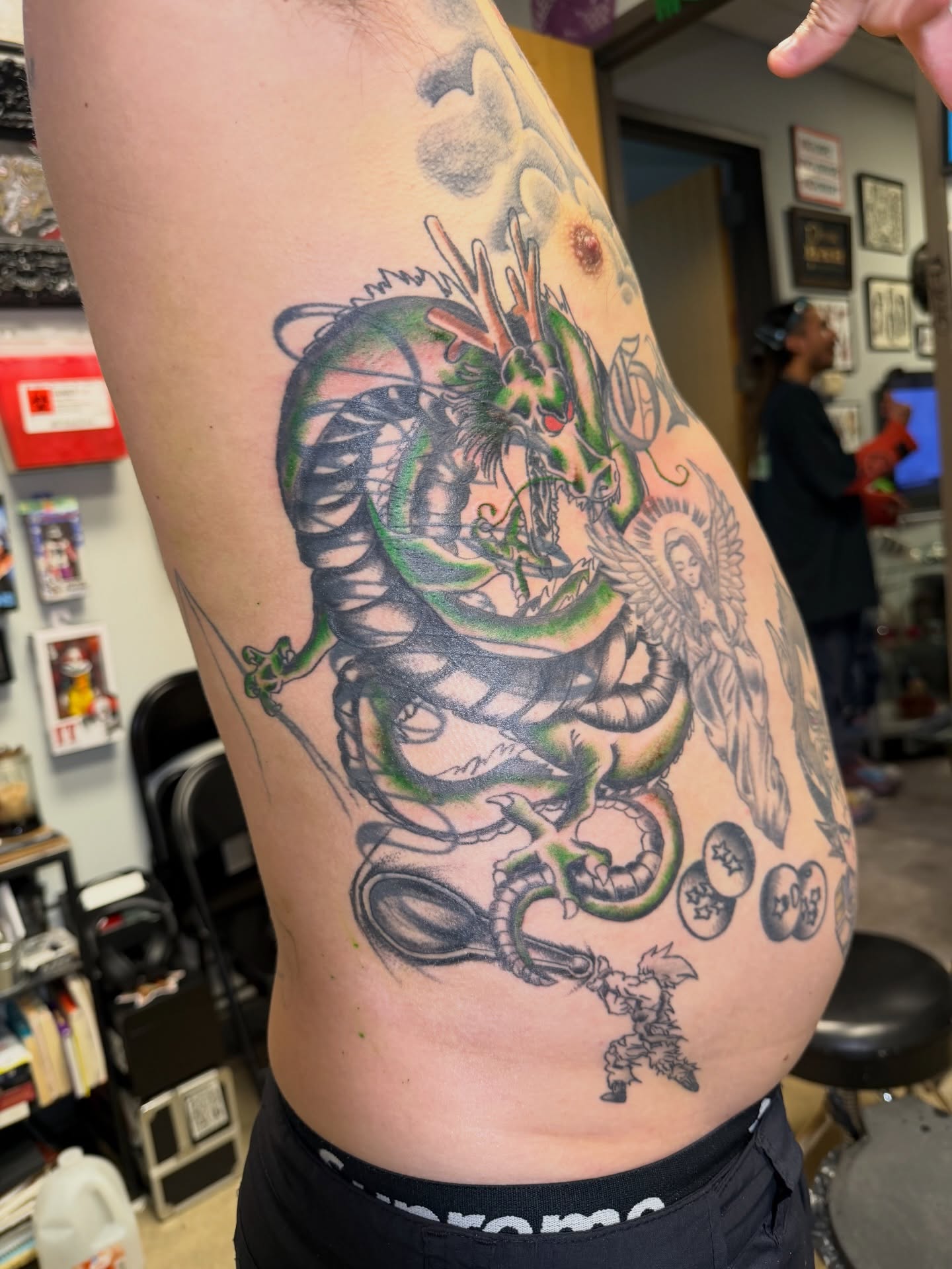 Tattoo by @inkedxberto — american_traditional, dotwork
