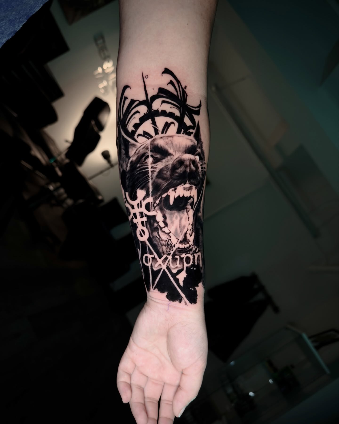 Tattoo by @lalex.tattoo — black_and_grey, realism