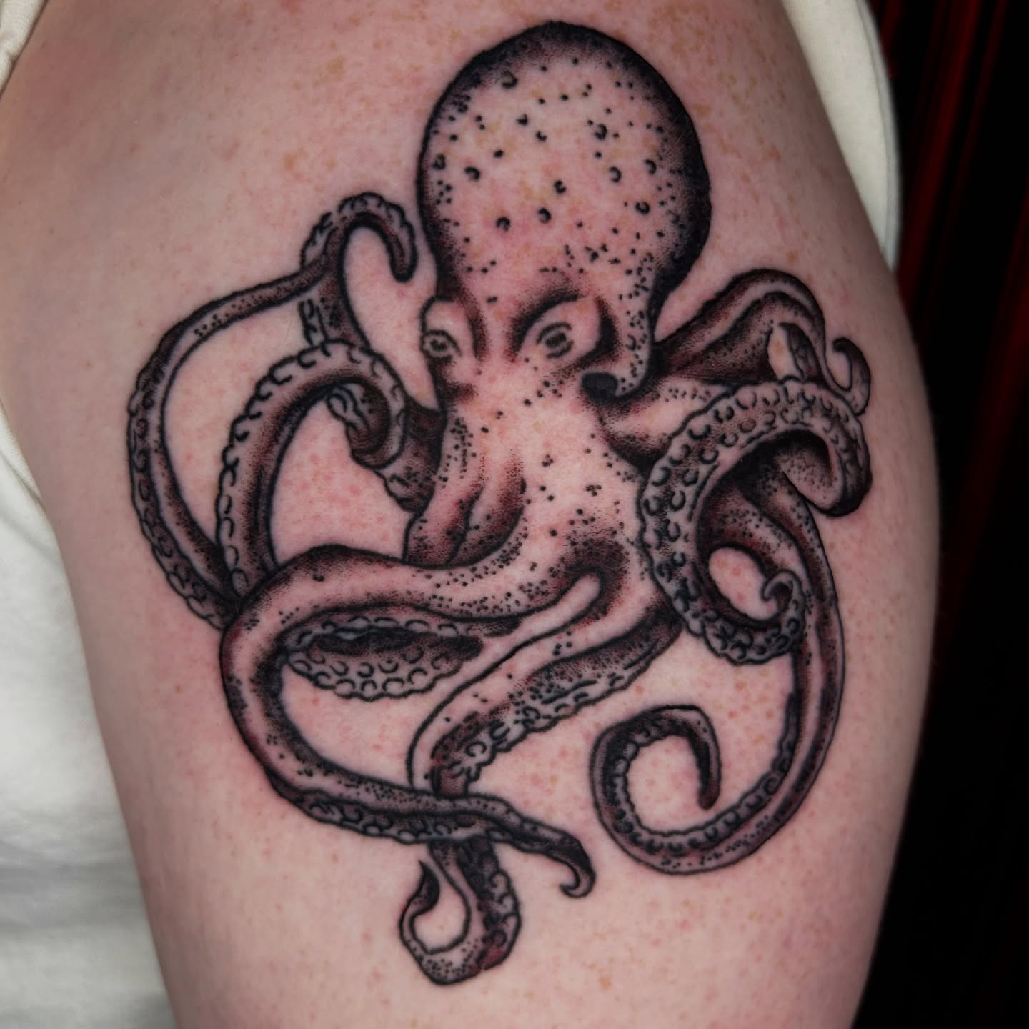 Tattoo by @dirtyblackboots — dotwork, realism