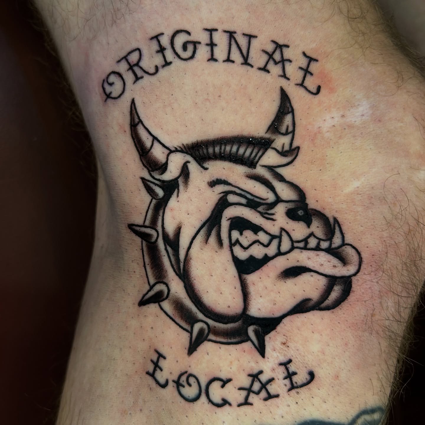 Tattoo by @dirtyblackboots — black_and_grey