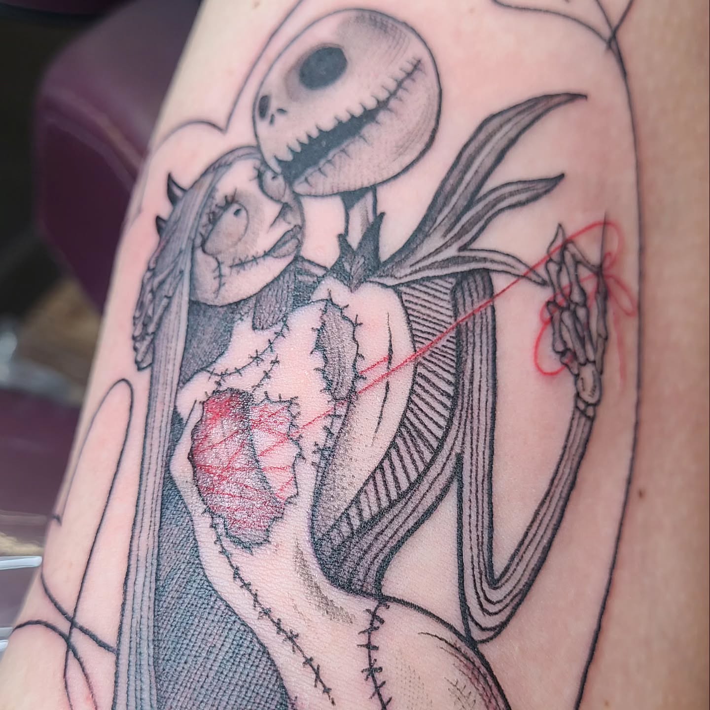 Tattoo by @shannongatesart — dark_realism, black_and_grey
