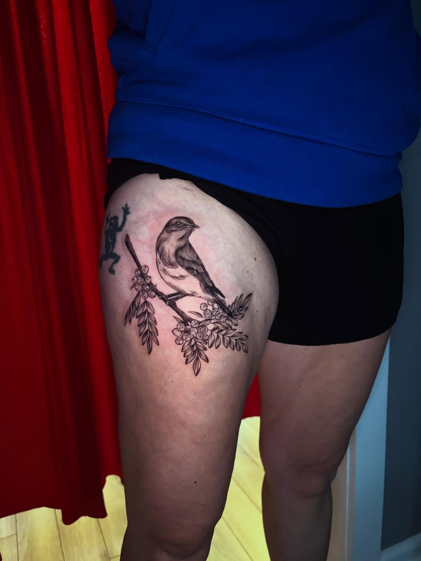 Tattoo by @kay_tatz — black_and_grey