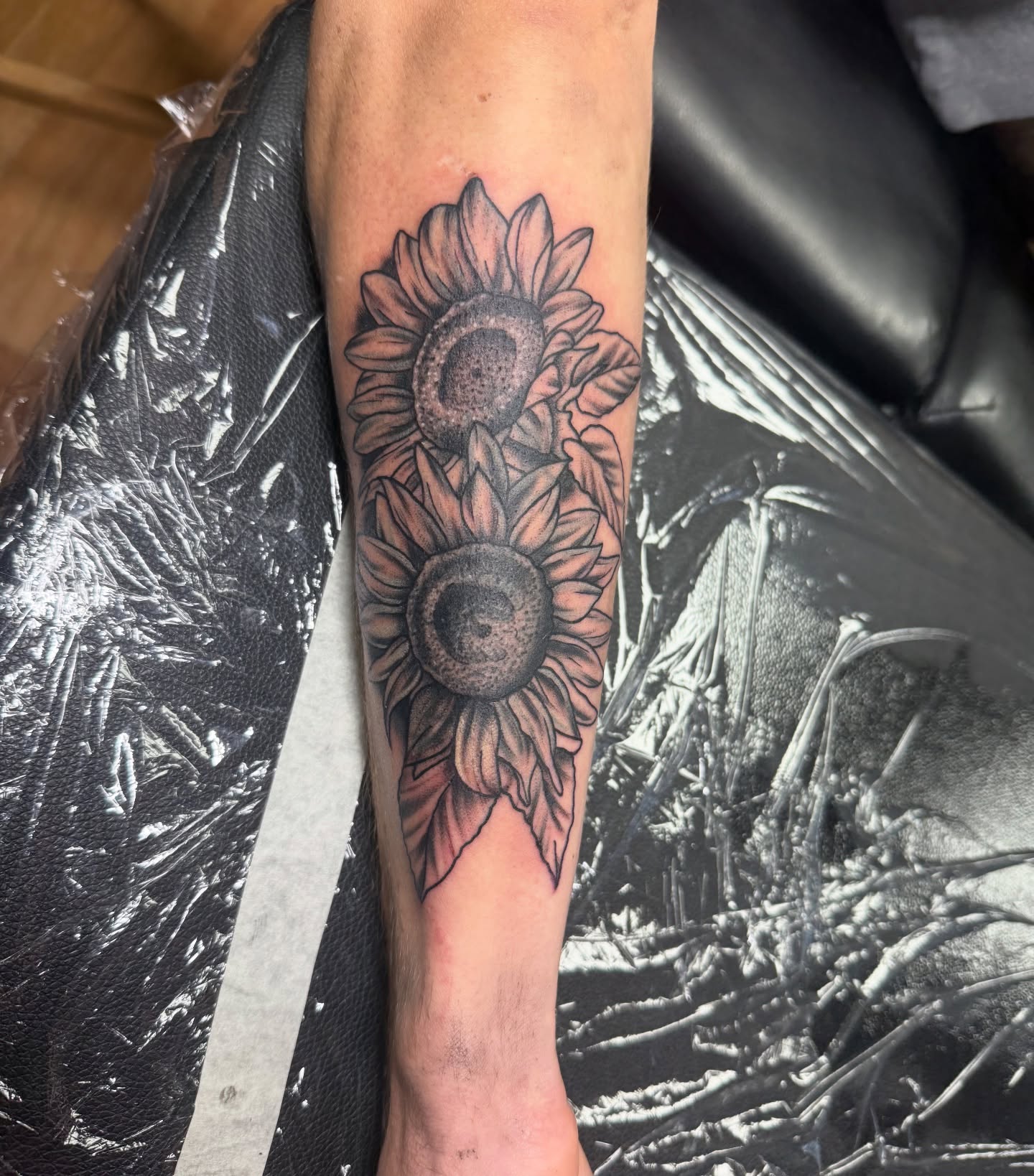Tattoo by @benmckeetattoo — black_and_grey
