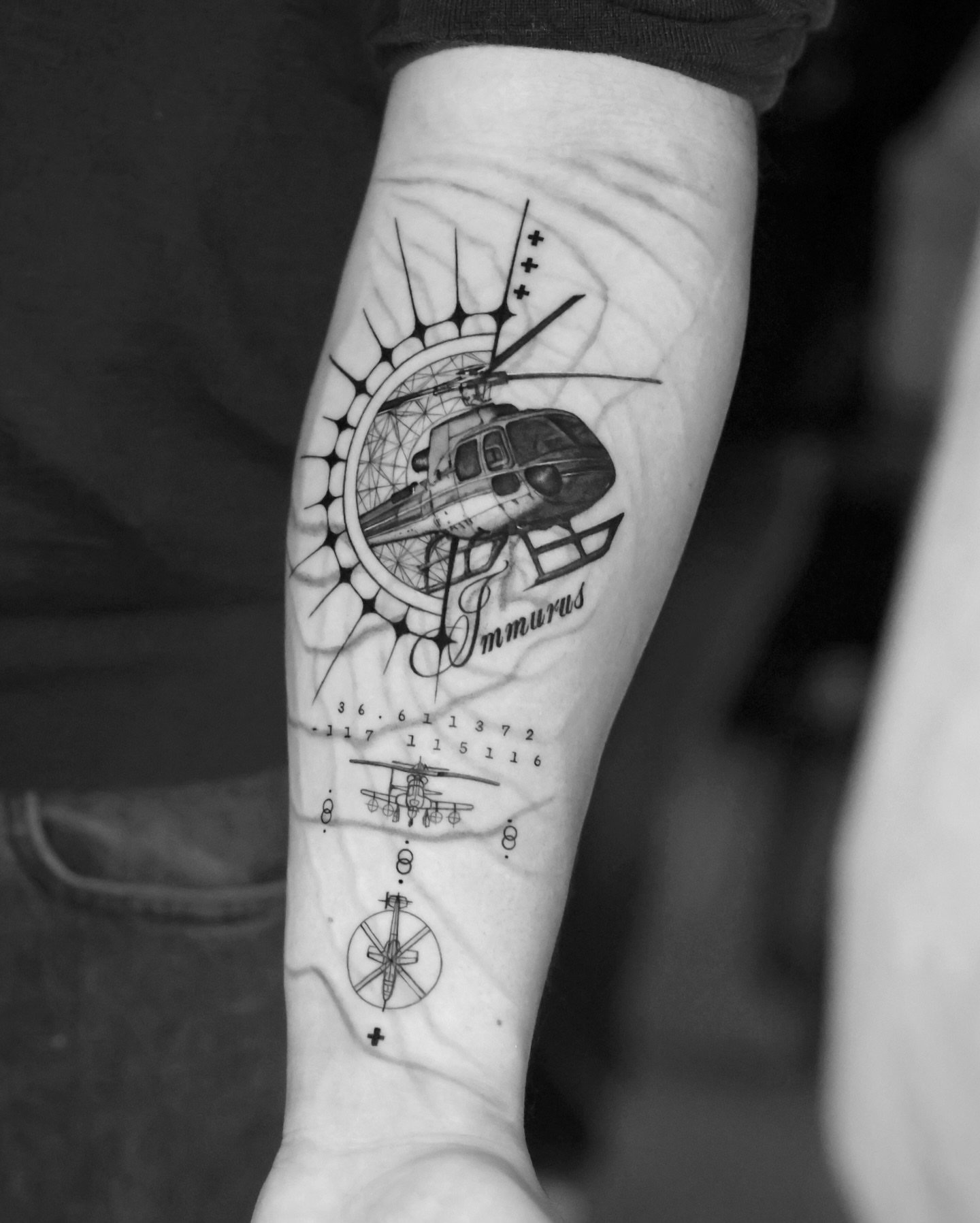 Tattoo by @gayitattoo — black_and_grey, geometric