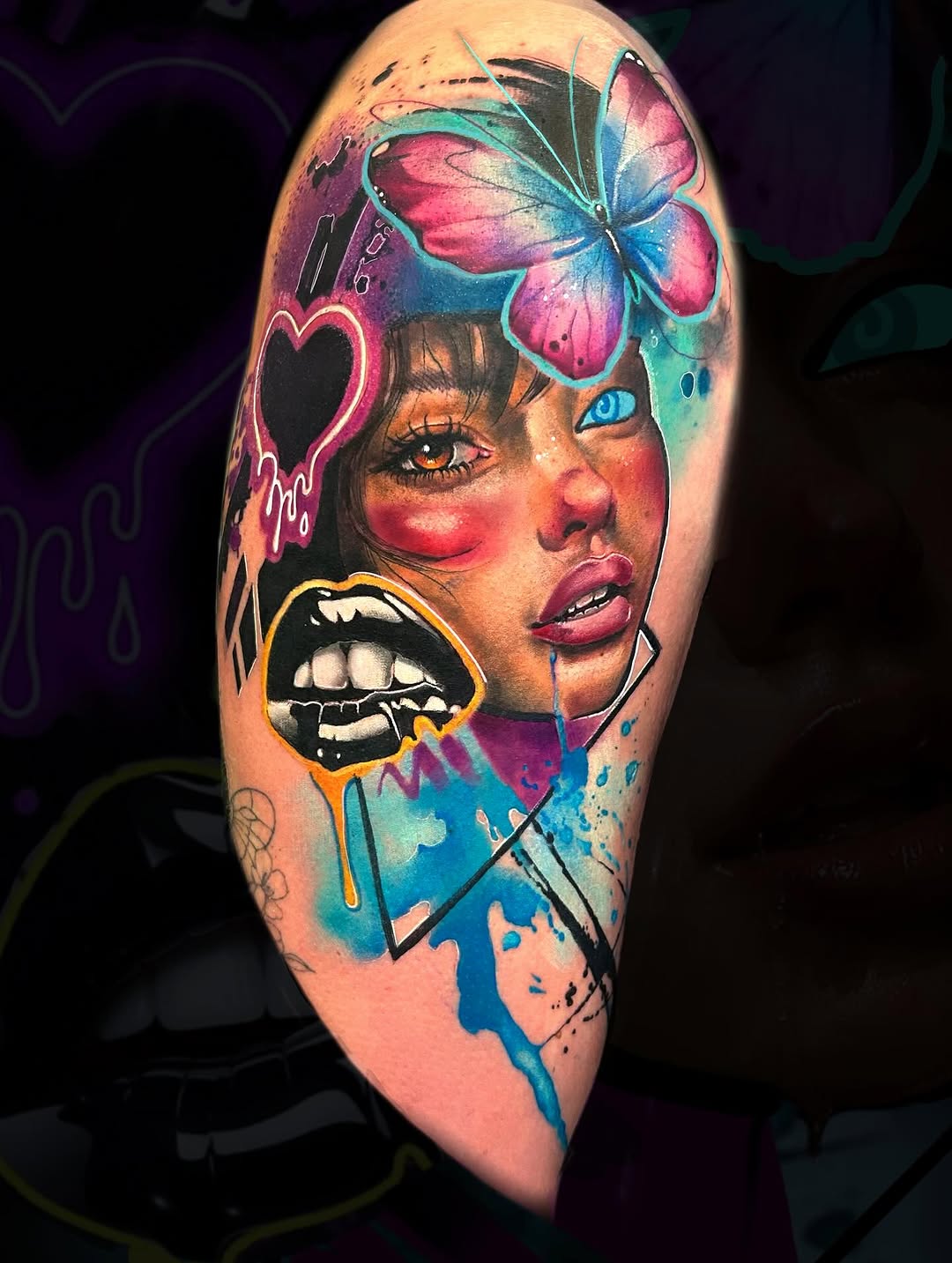 Tattoo by @alinepetunia — realism, trash_polka