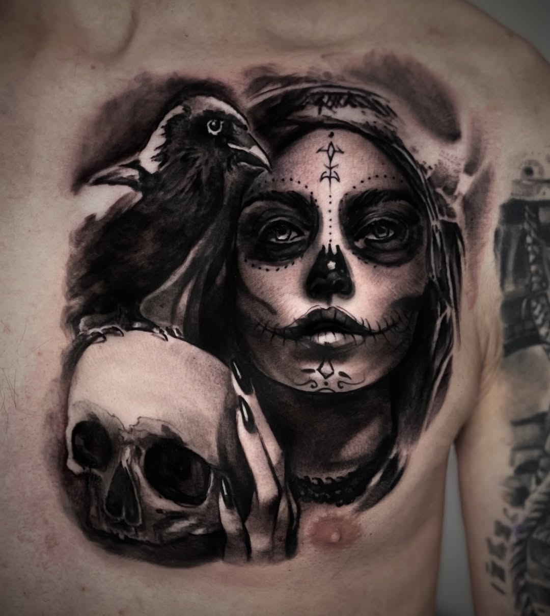 Tattoo by @sim_camillonitattoos — realism, black_and_grey