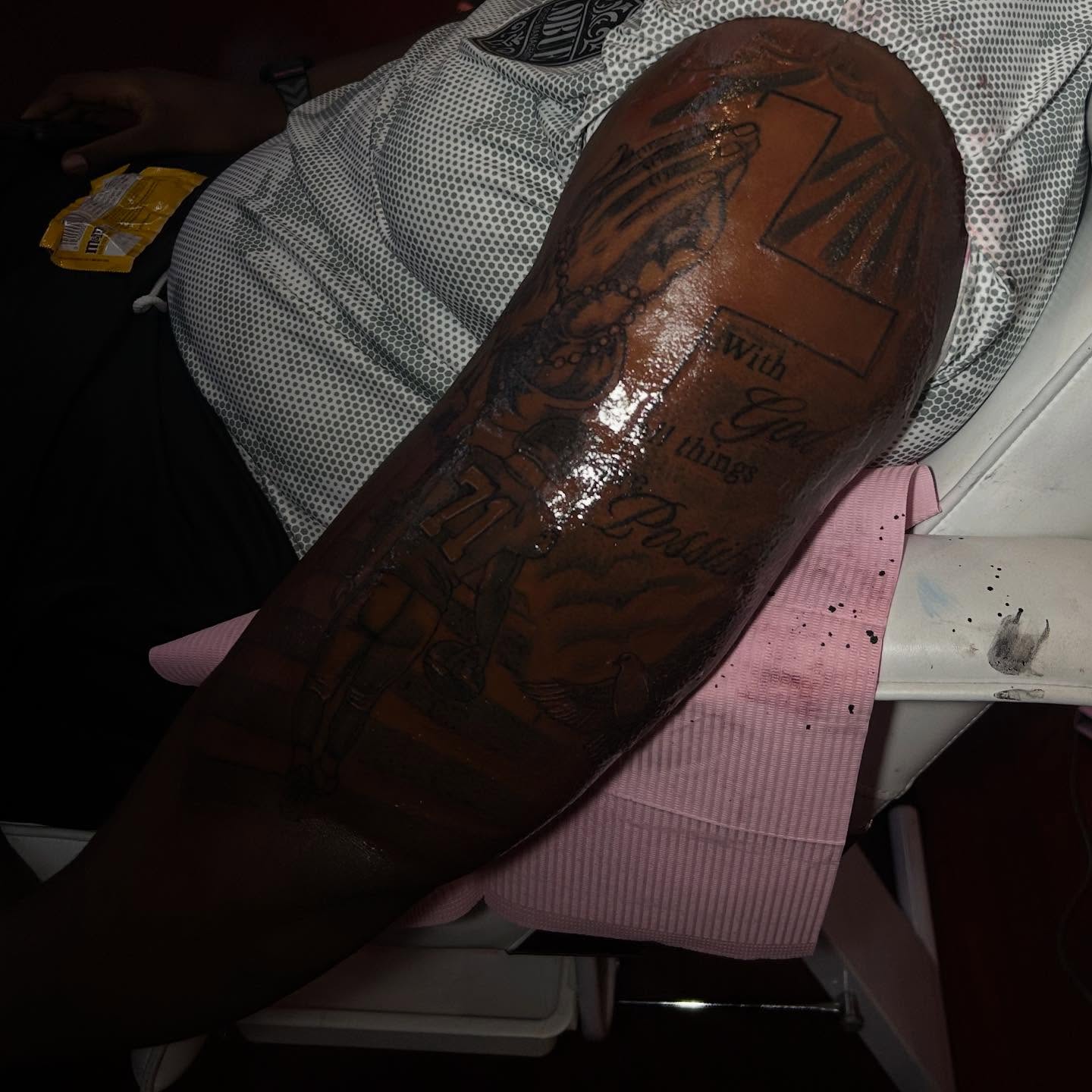 Religious cross black and grey tattoo on the forearm by addicted222inkk🎨