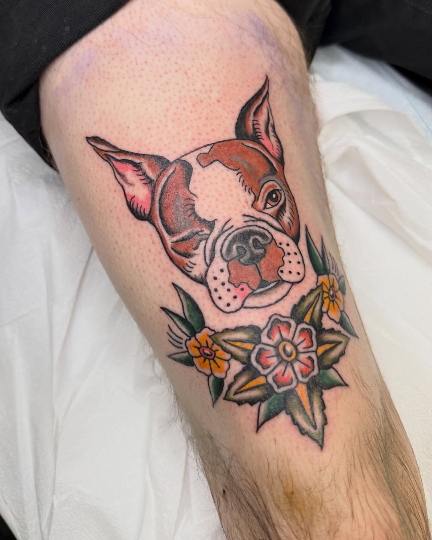 Tattoo by @tylermoontattoo — american_traditional, dotwork