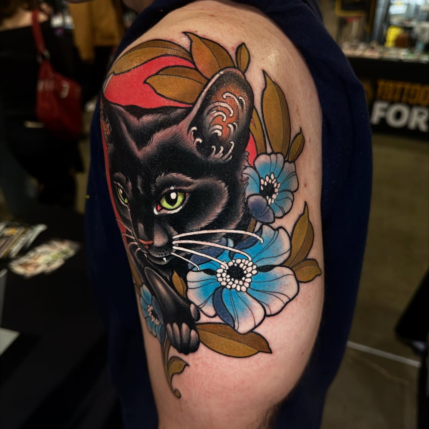 Tattoo by @hollimarieart — american_traditional, realism