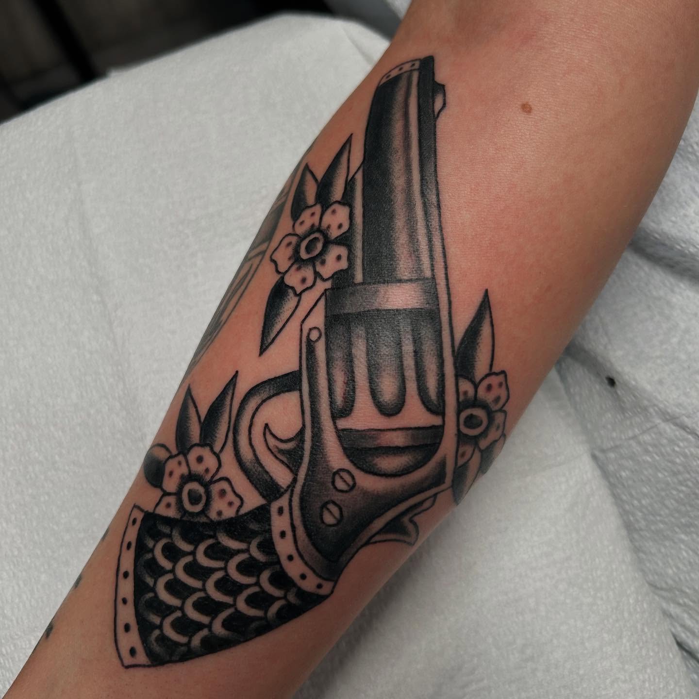Tattoo by @donny_sinns — american_traditional, black_and_grey