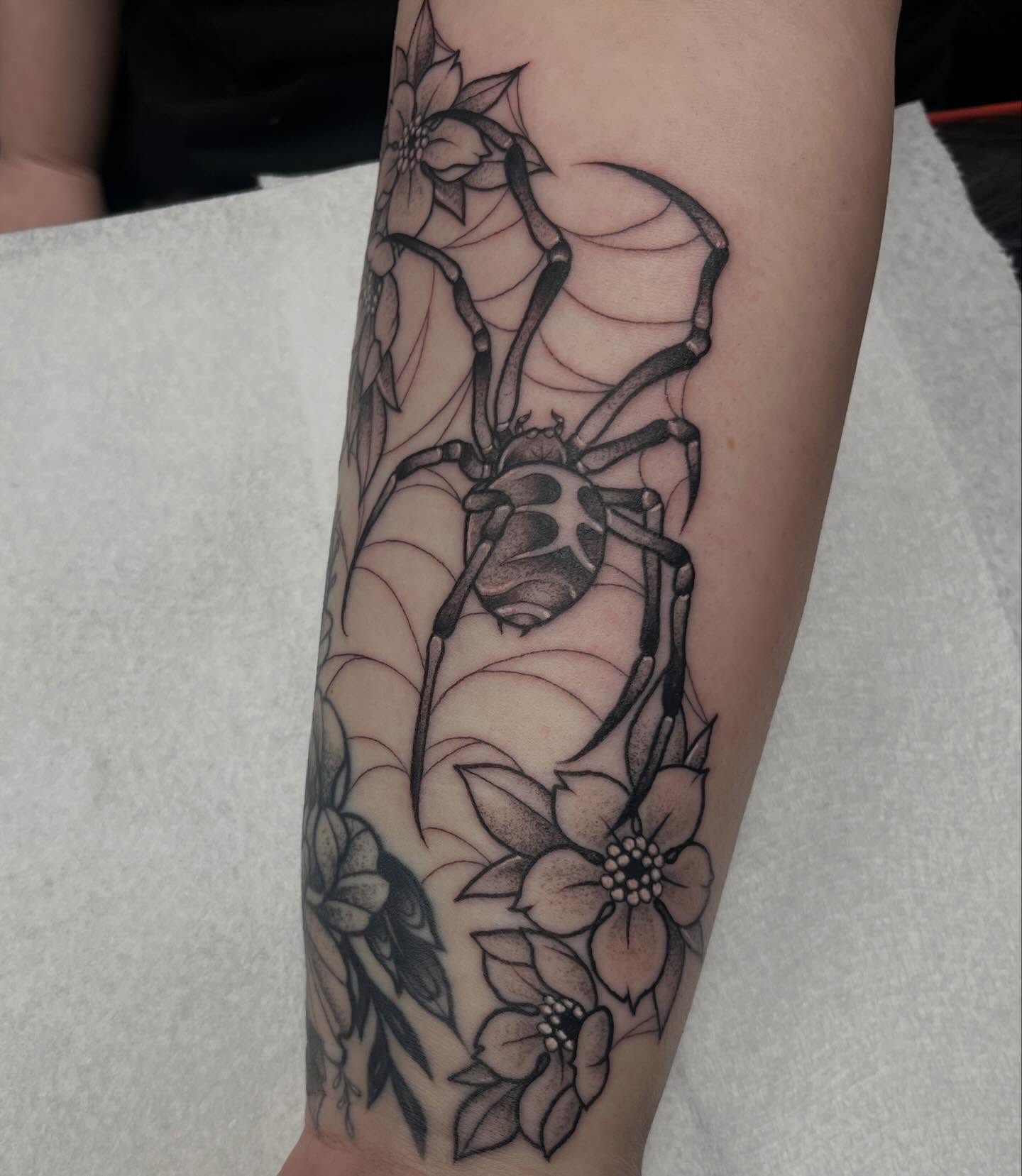 Tattoo by @oliviawhantattoos — black_and_grey, realism