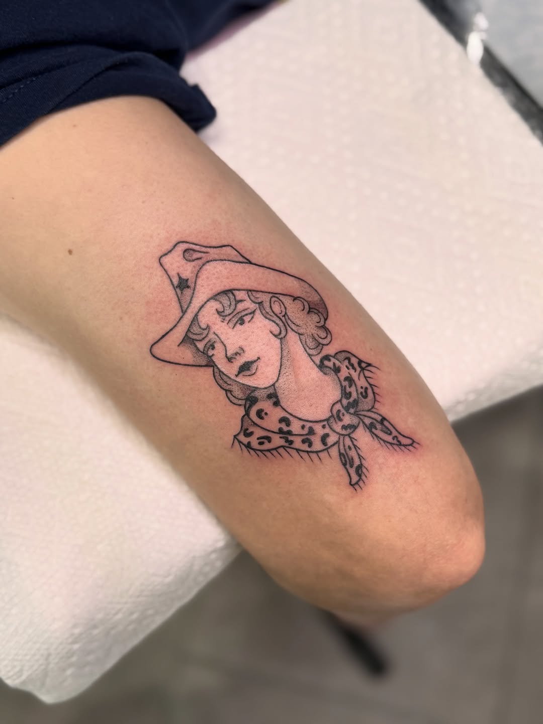 Tattoo by @mollyjonestattoo — american_traditional, dotwork