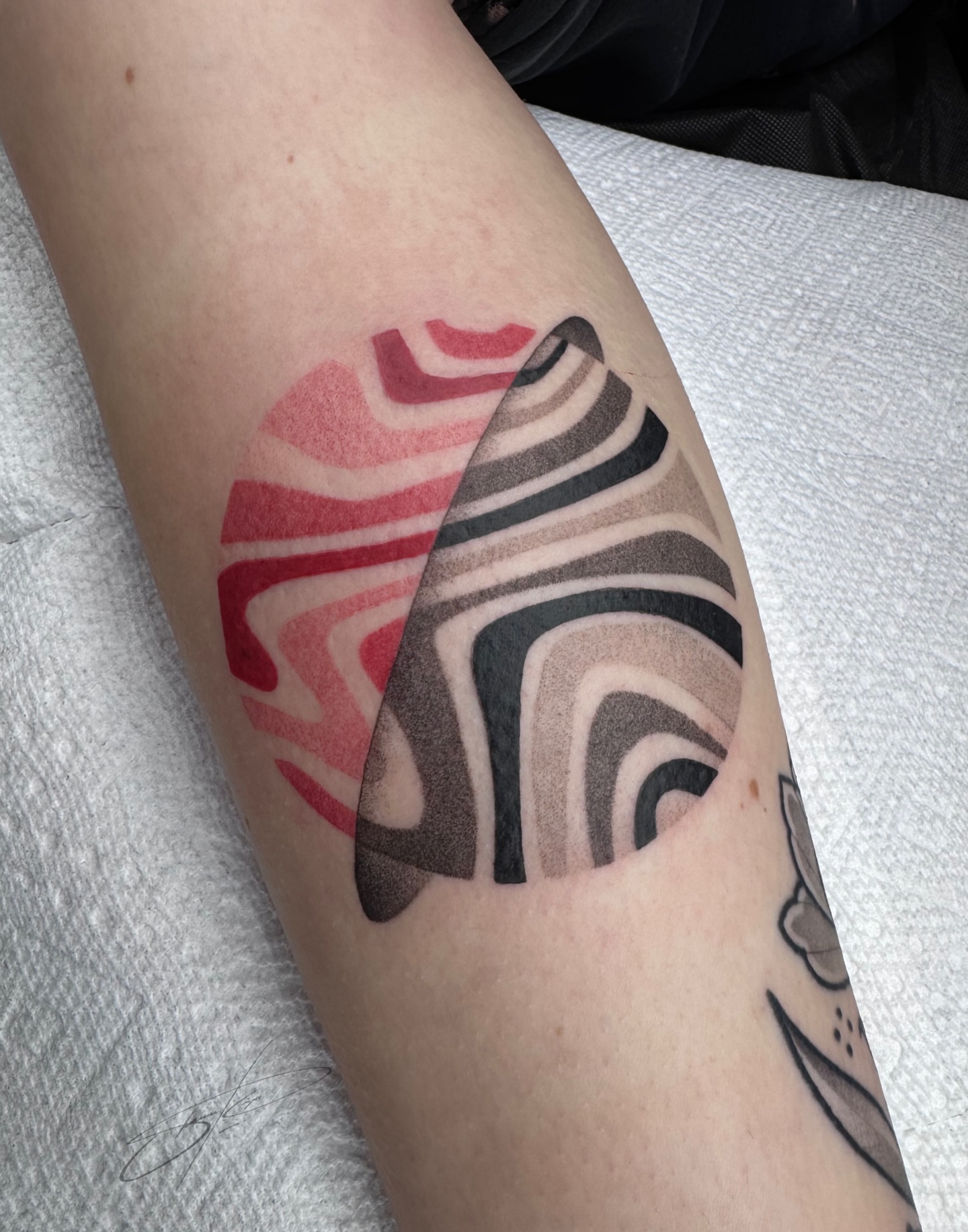 Tattoo by @shawndoestattoos — geometric