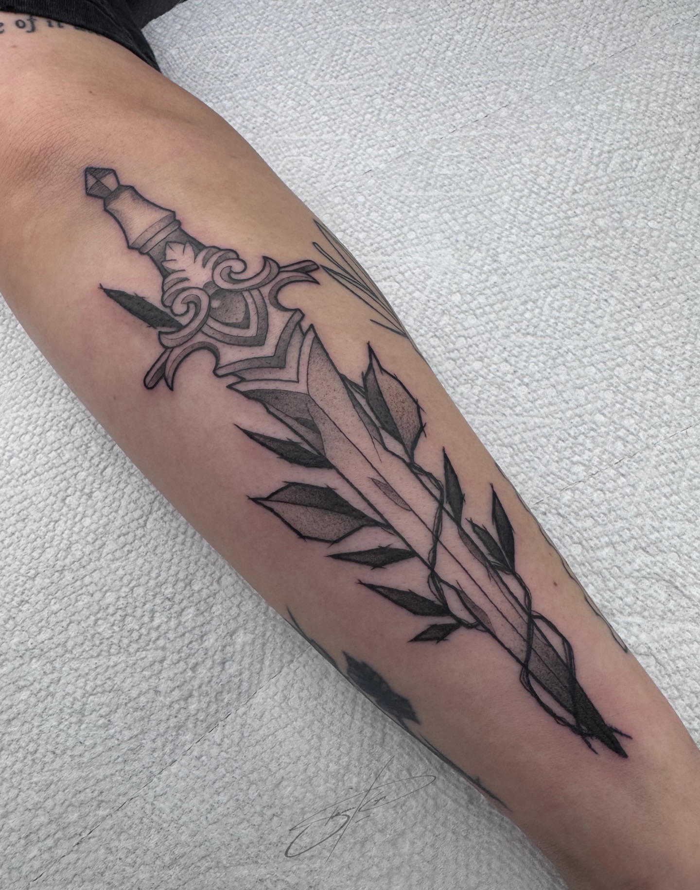Tattoo by @shawndoestattoos — black_and_grey