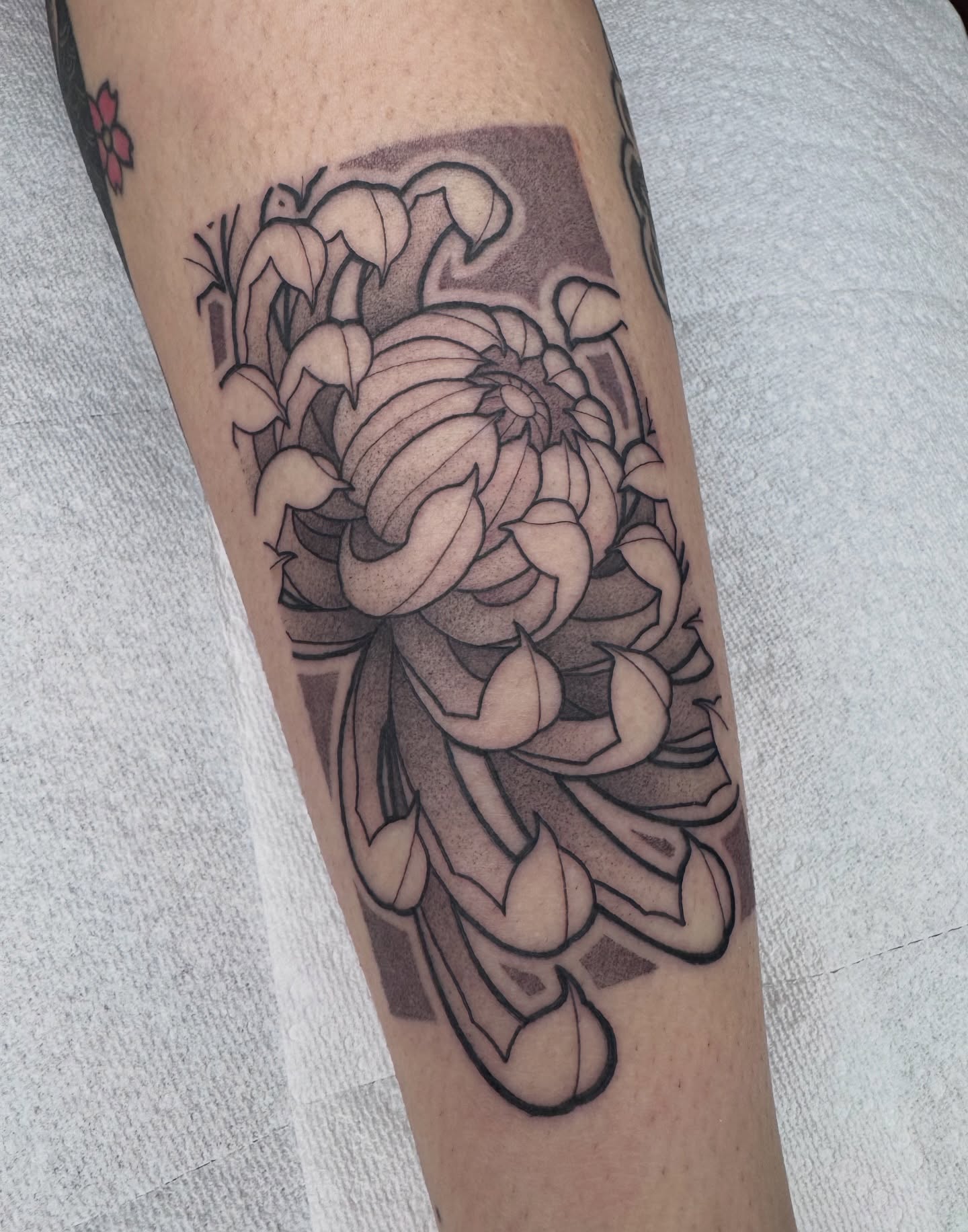 Tattoo by @shawndoestattoos — dotwork