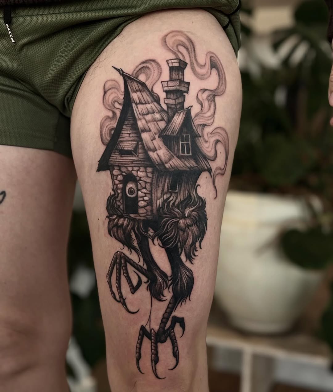 Tattoo by @haileypaetztattoos — dark_realism, illustrative