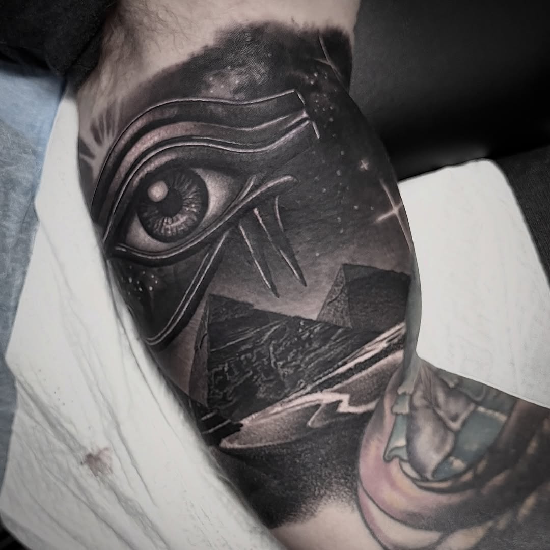 Tattoo by @travischick_art — realism, black_and_grey