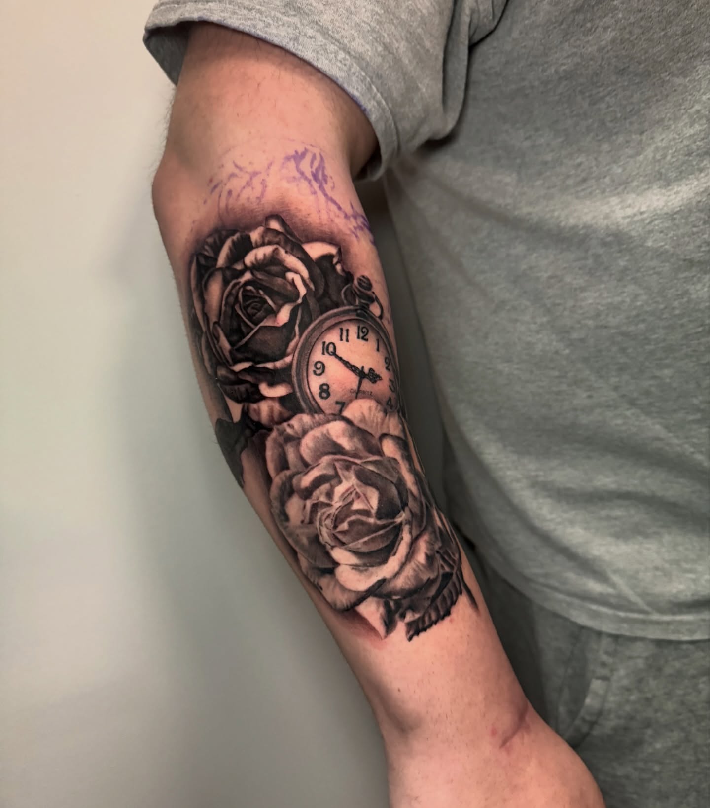 Tattoo by @treyparsonsart — black_and_grey, realism