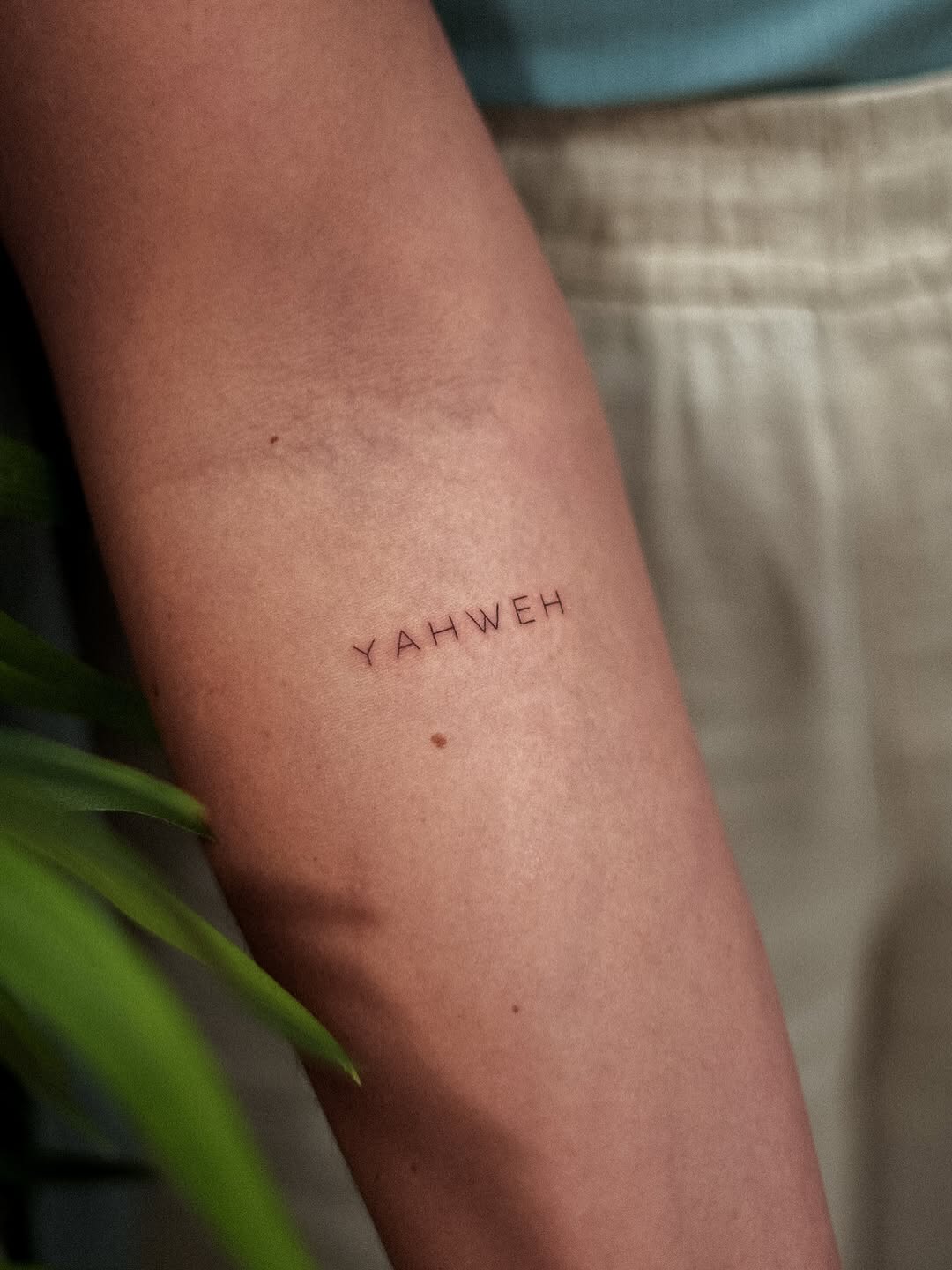 Tattoo by @bassalo.fineline — lettering_script, fine_line