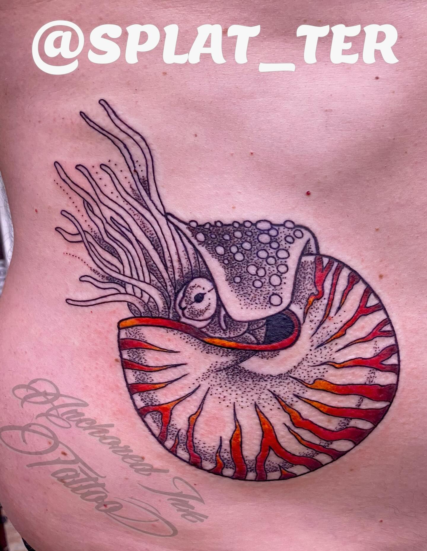 Tattoo by @splat_ter — dotwork, realism