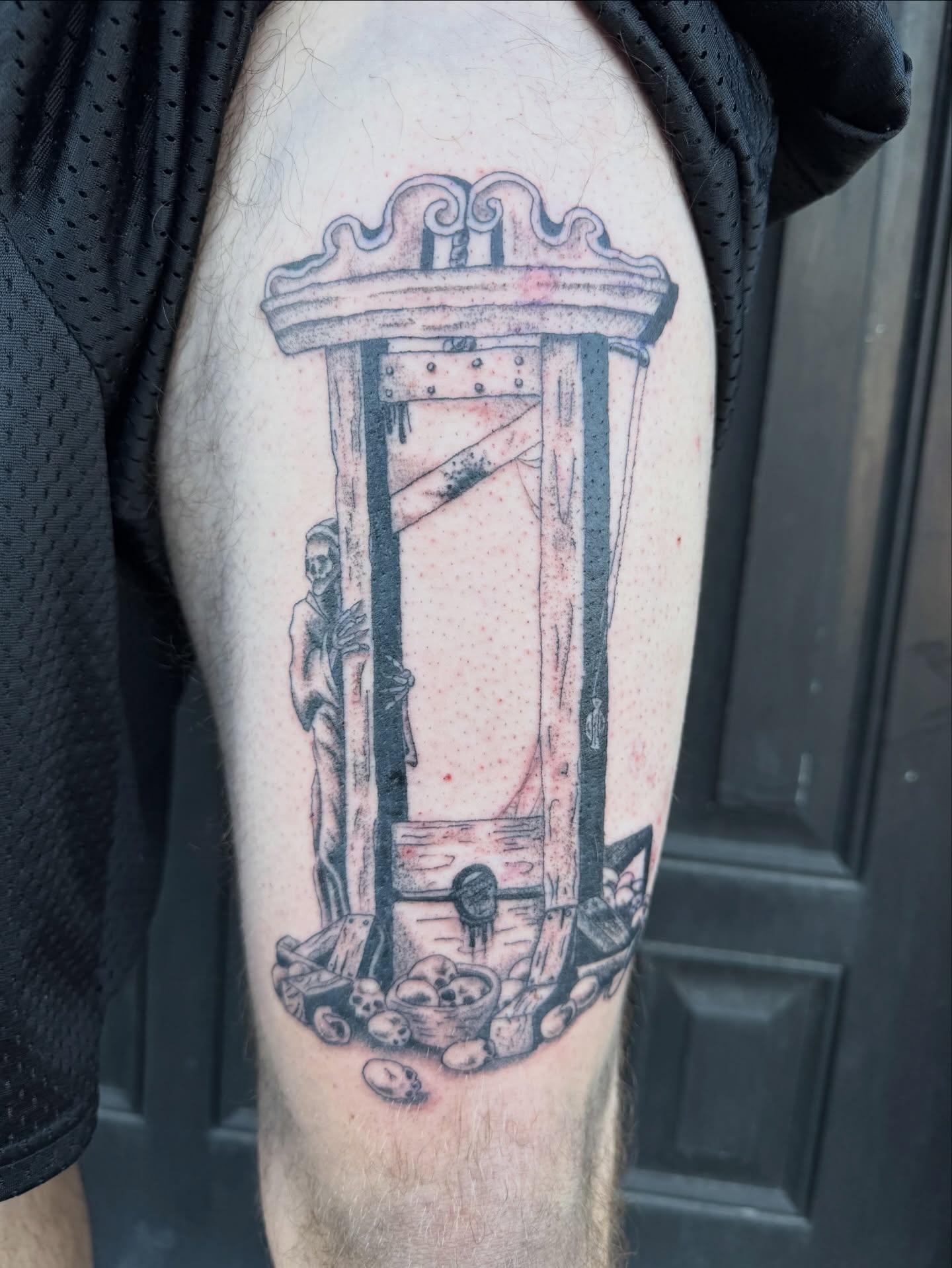 Tattoo by @tonycapraitattoos — black_and_grey