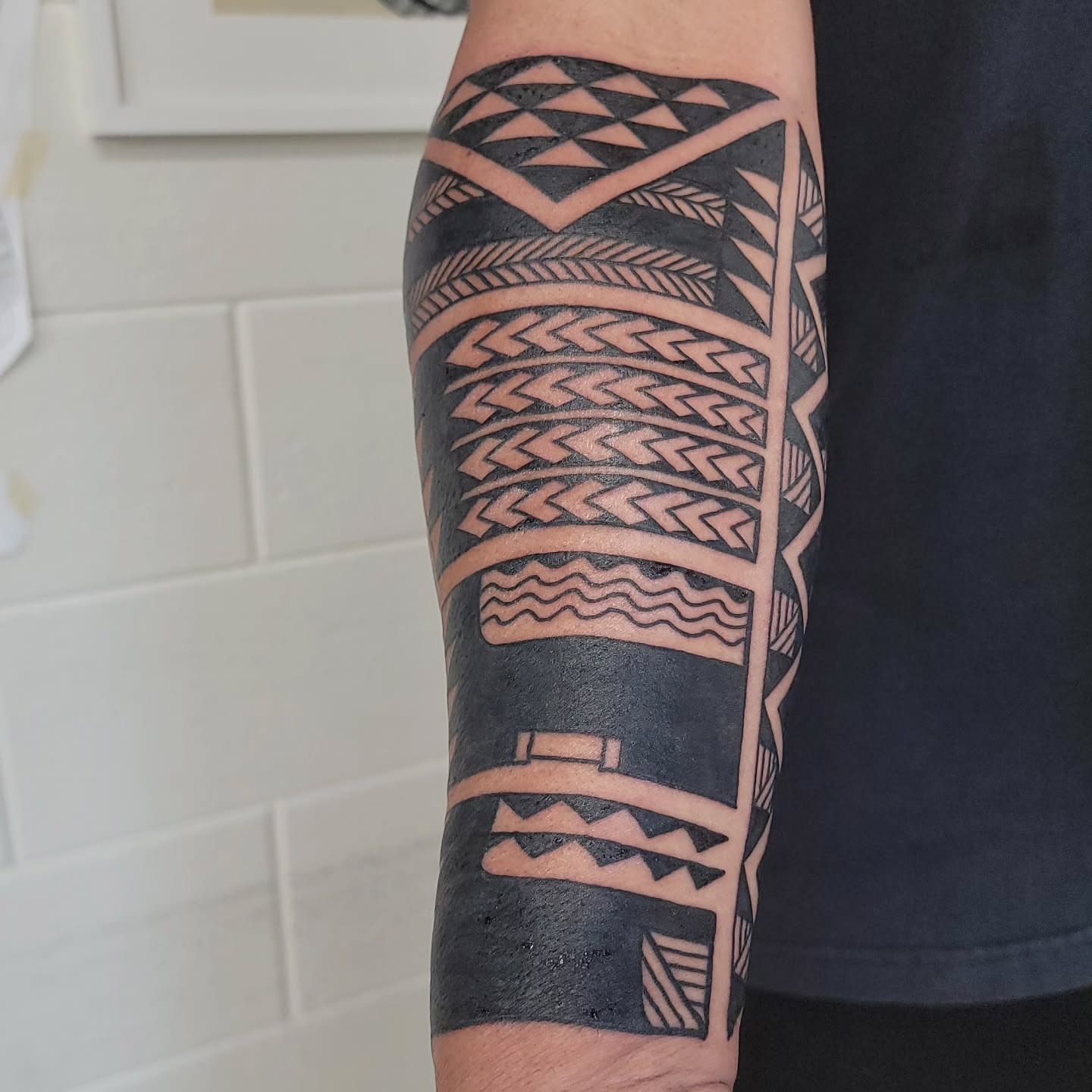 Tattoo by @hiwawolfe — tribal