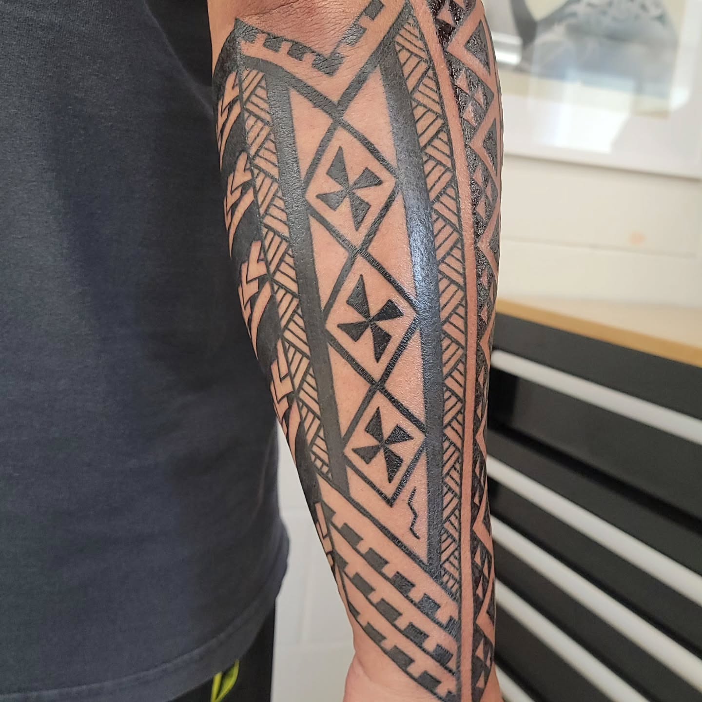 Tattoo by @hiwawolfe — tribal