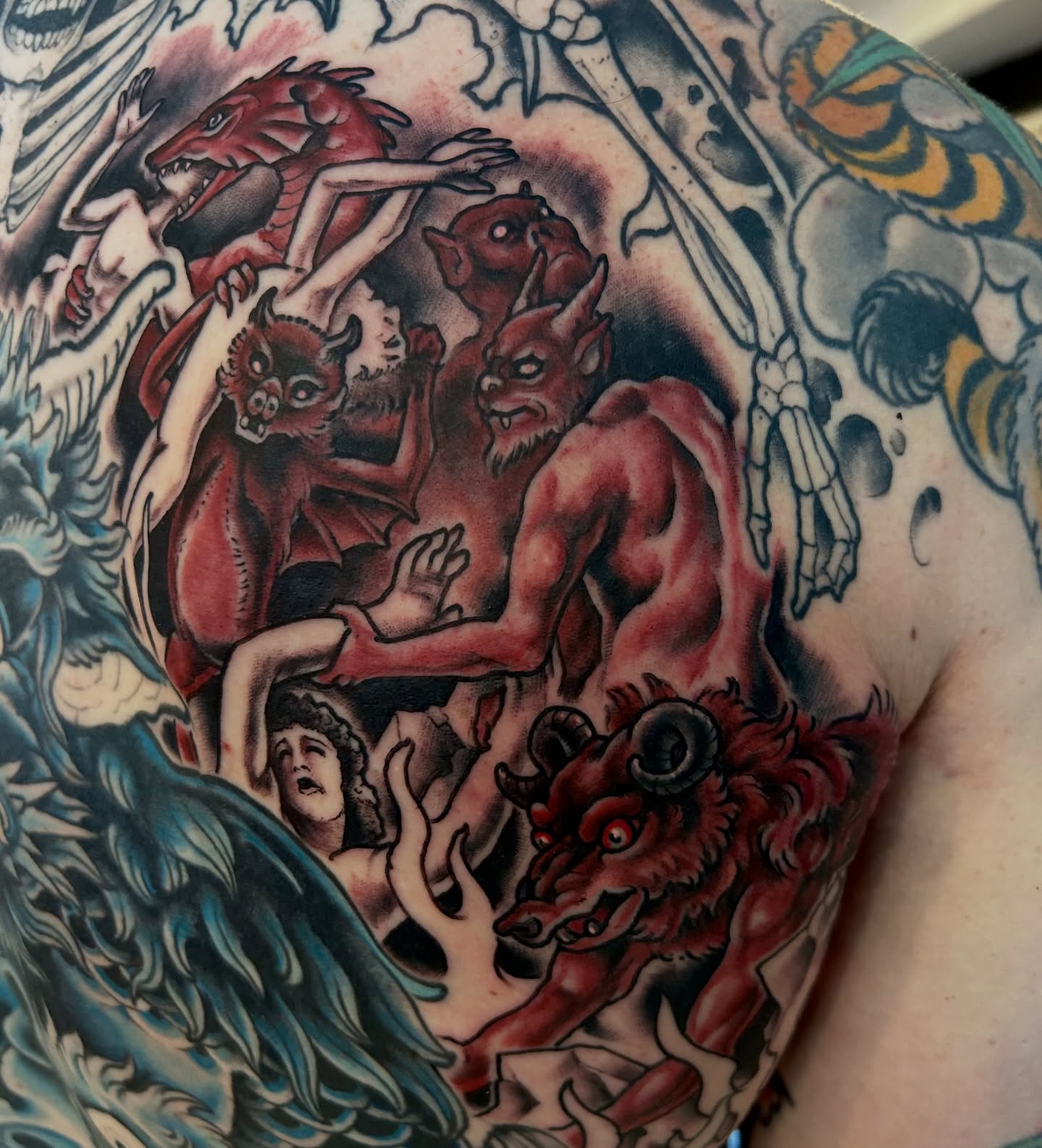 Tattoo by @justinweatherholtz — american_traditional, dark_realism