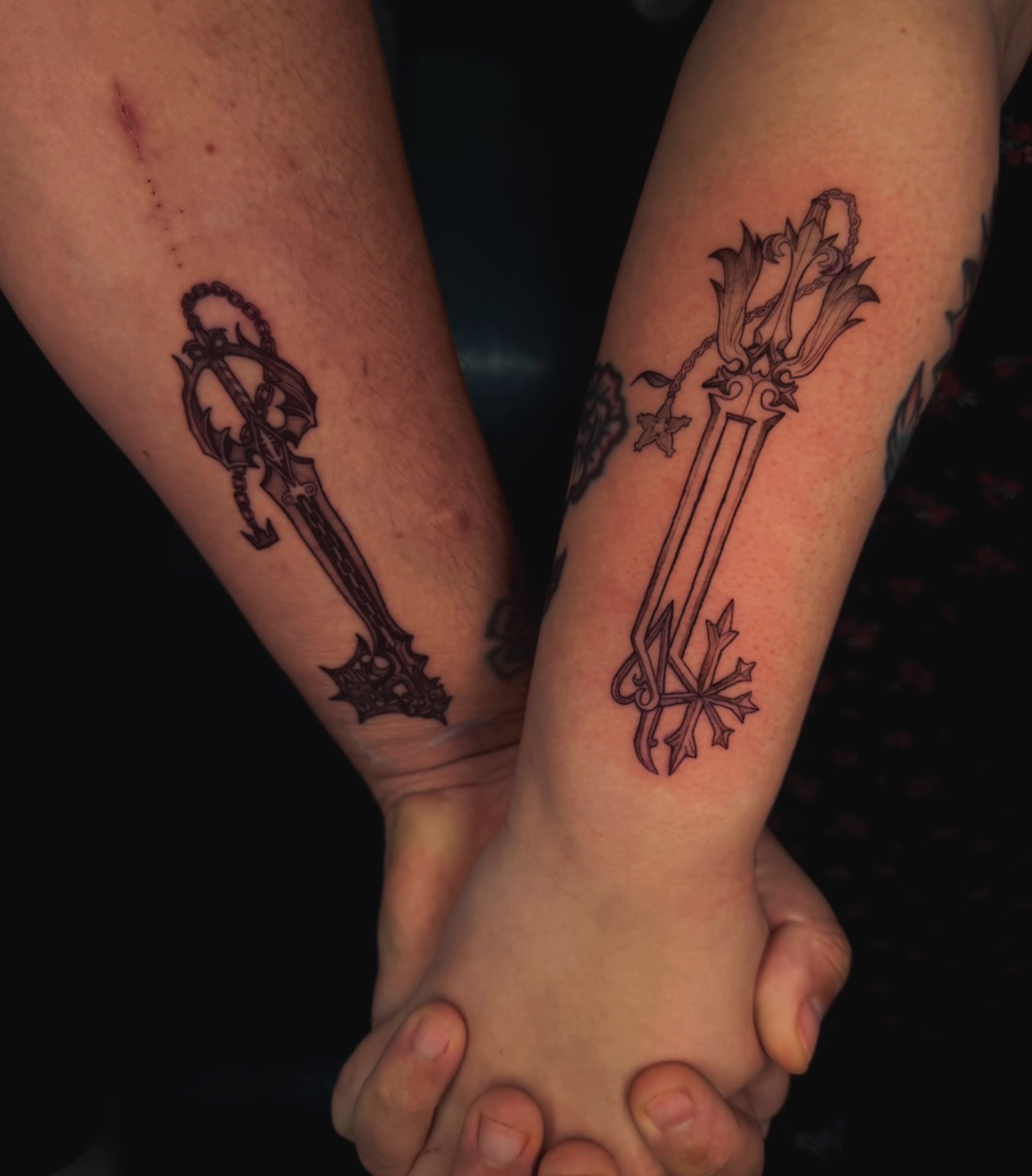 Tattoo by @astrochocobo — black_and_grey