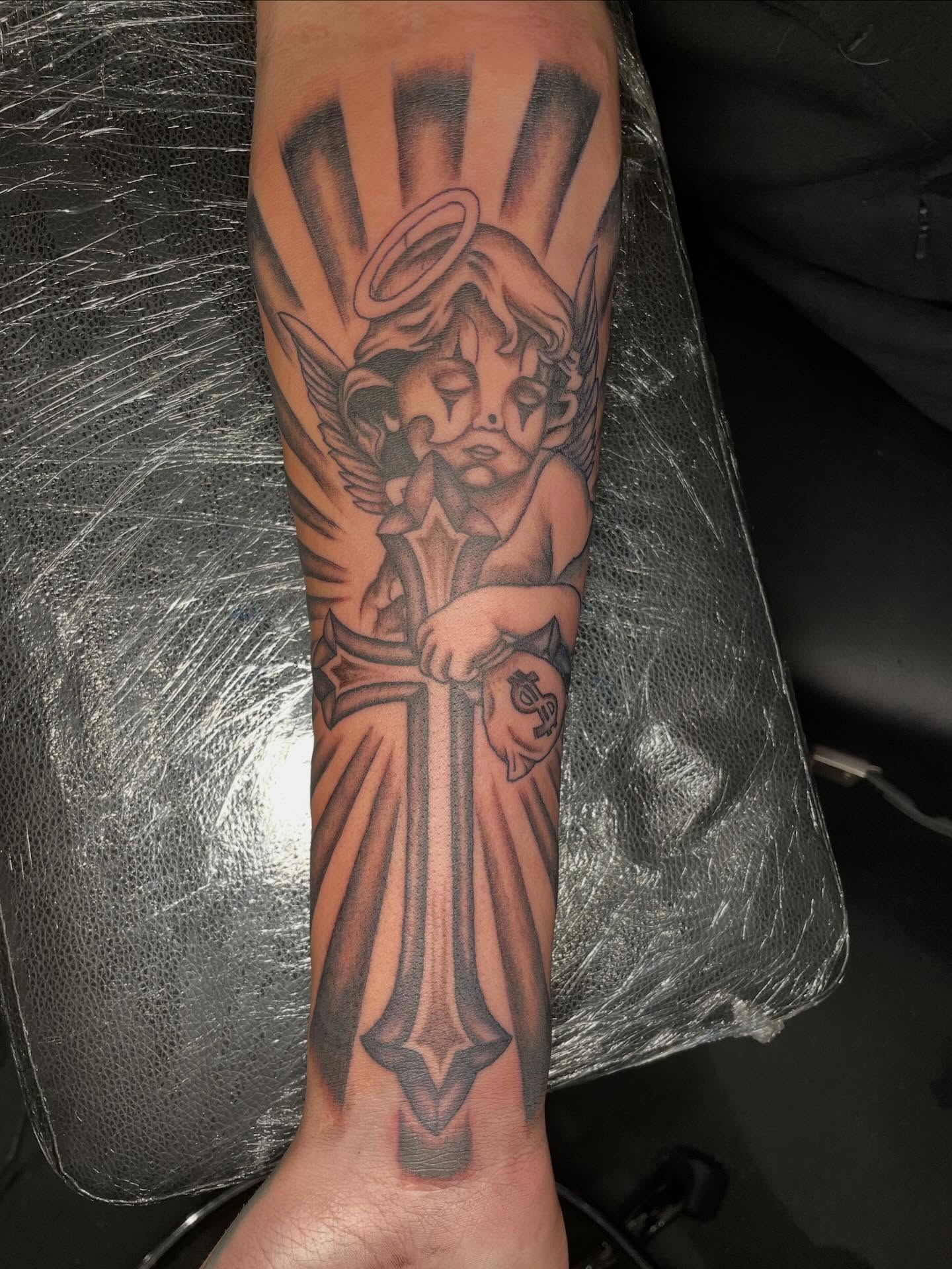 Tattoo by @lj._tattoos — neo_traditional, black_and_grey