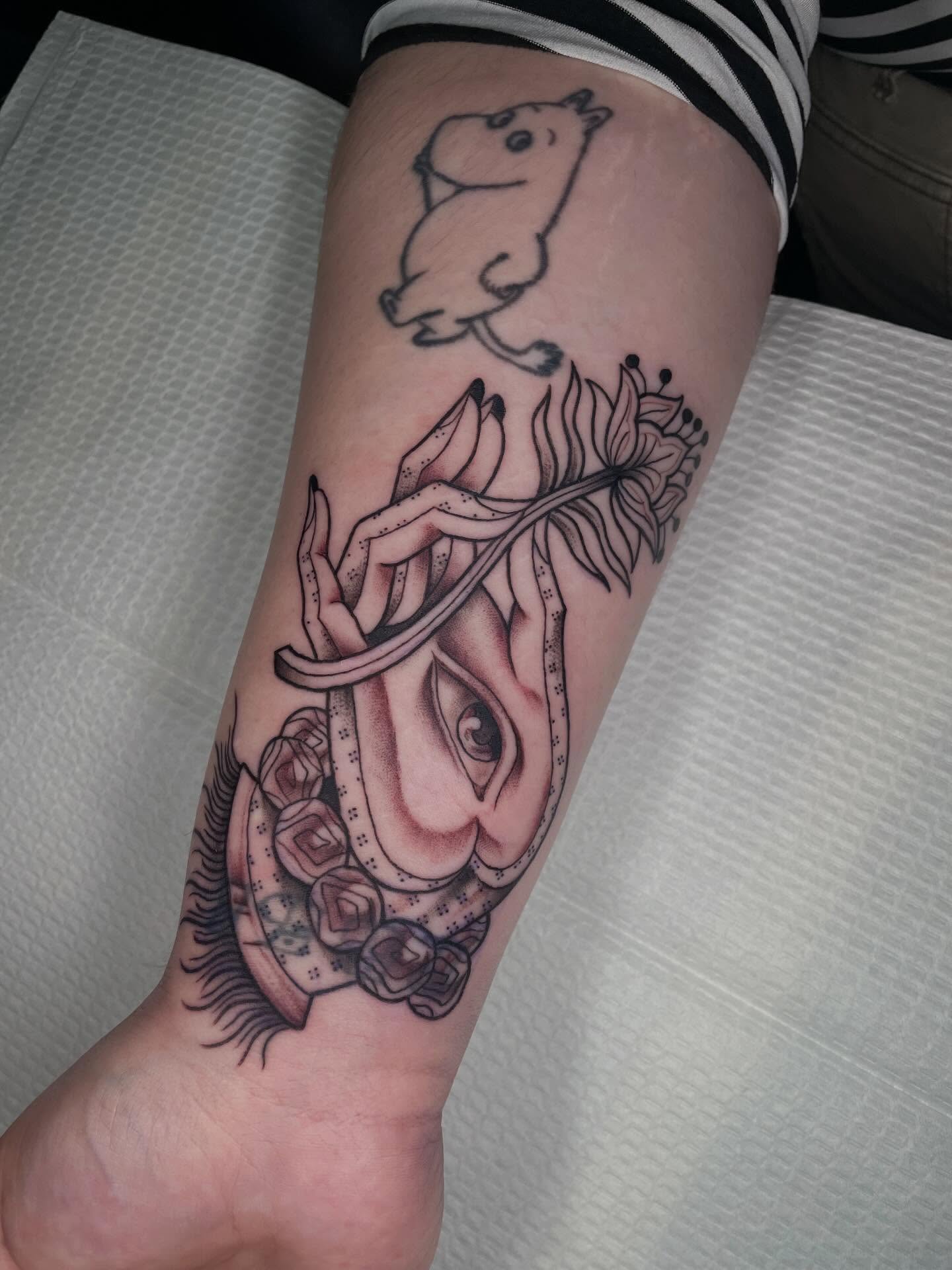 Tattoo by @xens0ul — black_and_grey, realism