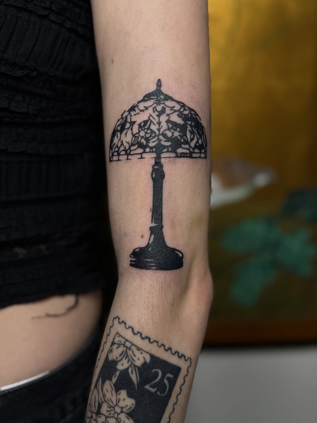 Tattoo by @lilmazetattoos — blackwork