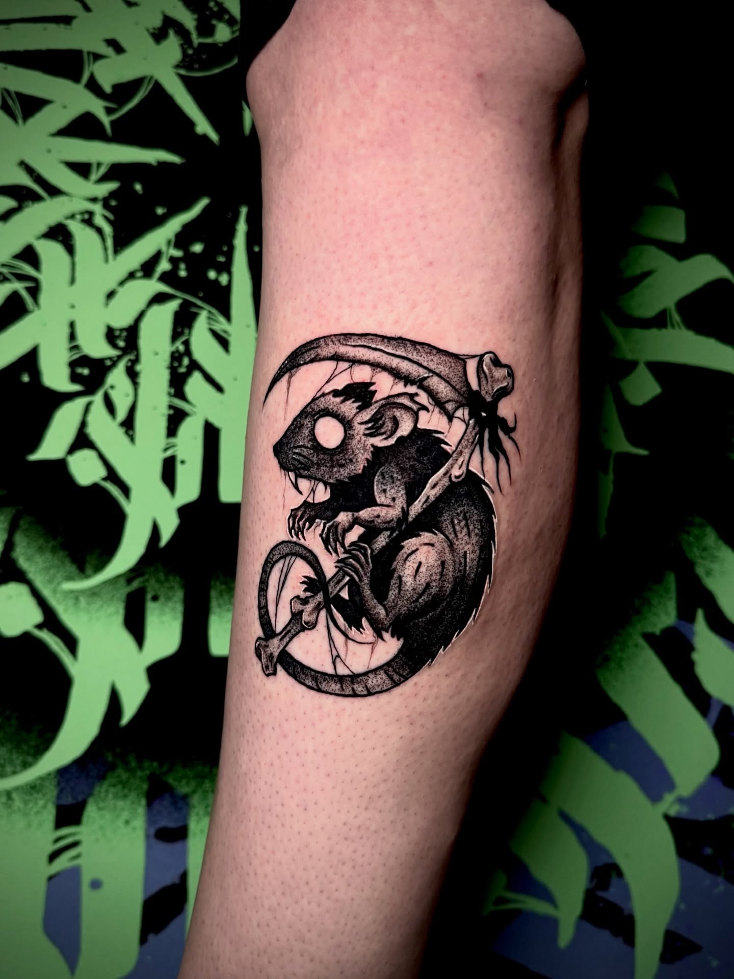 Tattoo by @blvckheart_ink — black_and_grey