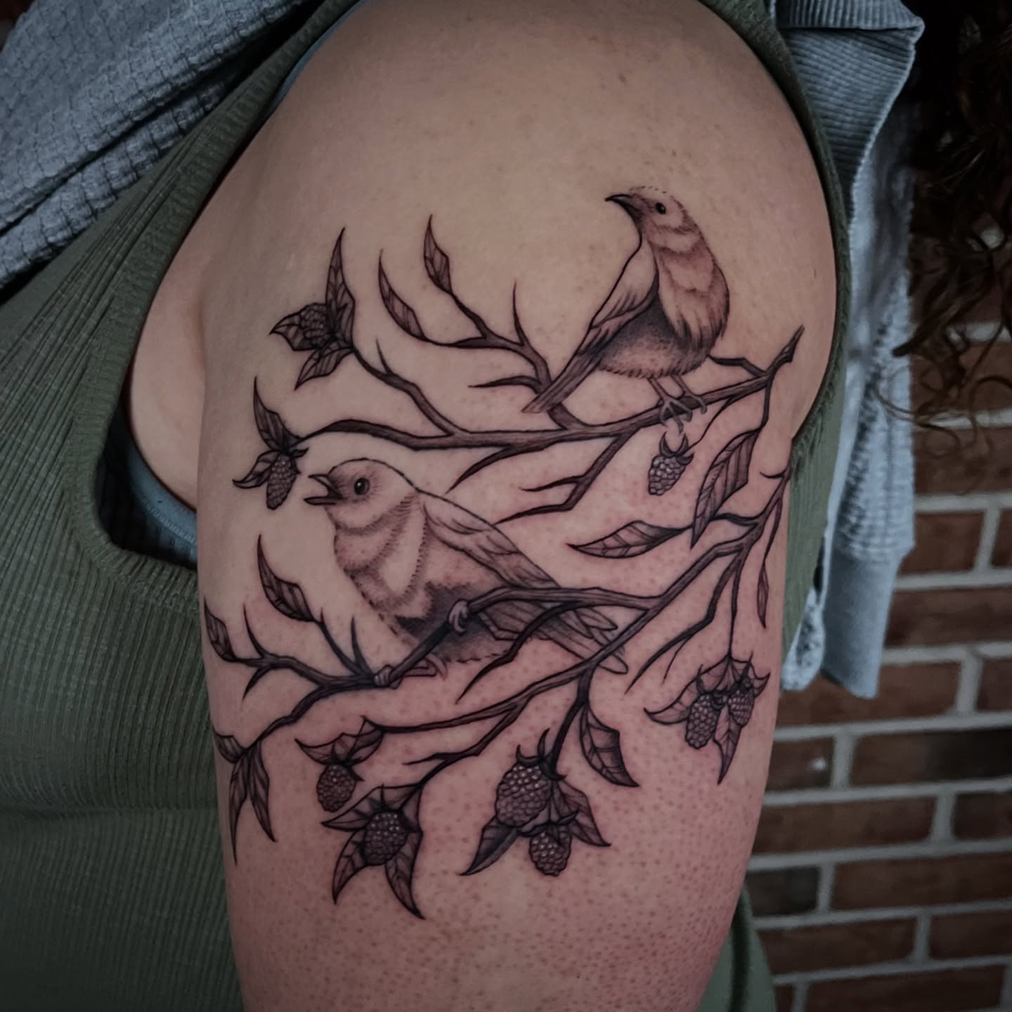 Tattoo by @fairyytaylzz — black_and_grey