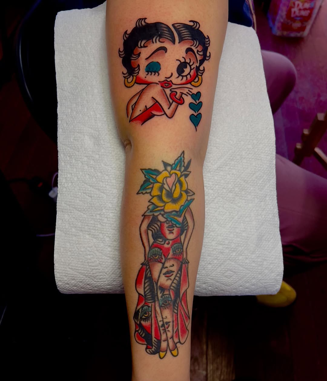 Tattoo by @bones_tattooer — american_traditional, neo_traditional